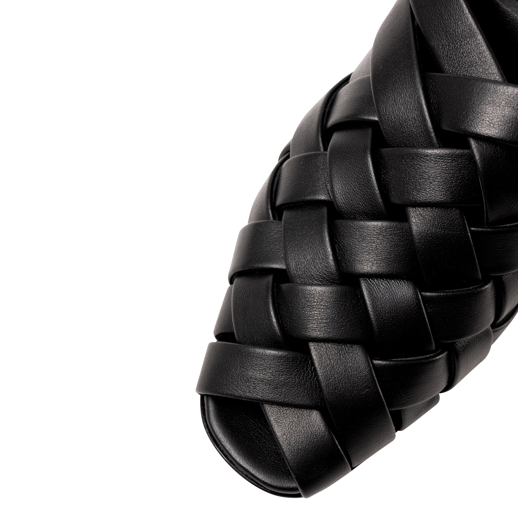 Sandales à talon en cuir SOULIER MARTINEZ Noir