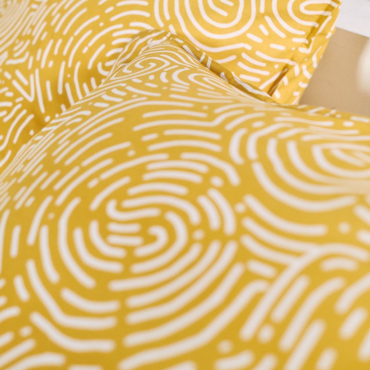 Cotton bedding set TODAY LINGE DE MAISON Yellow