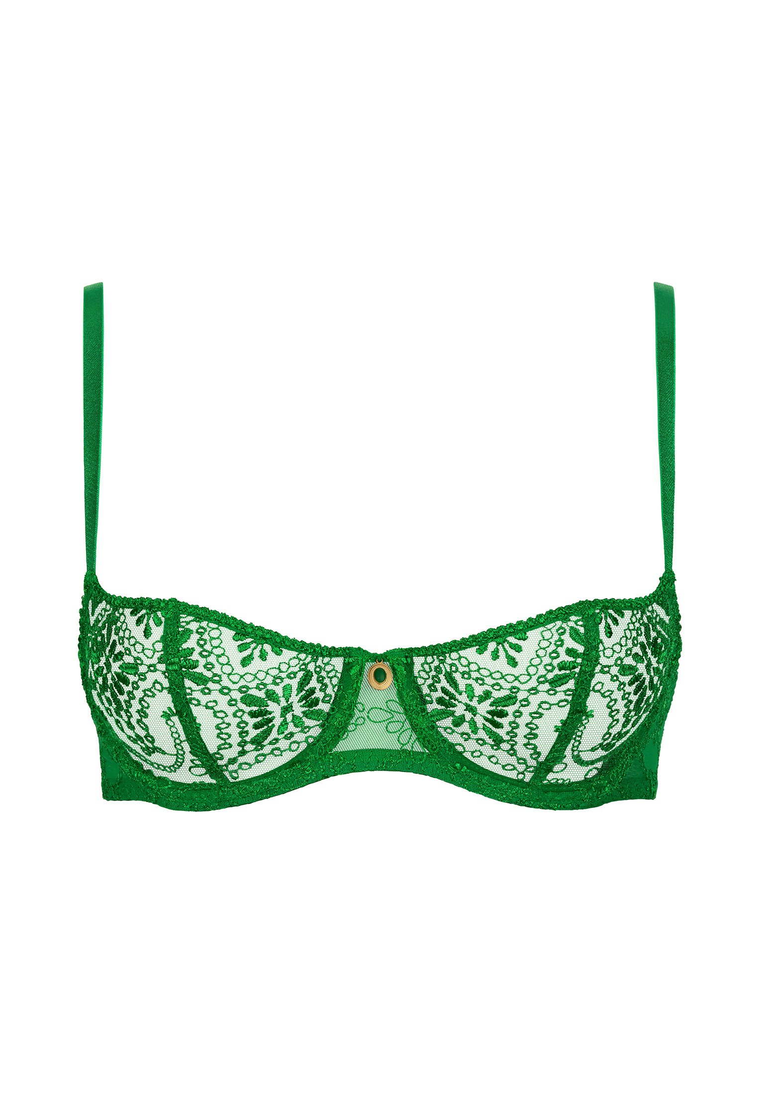 Underwired demi-cup bra AUBADE Green