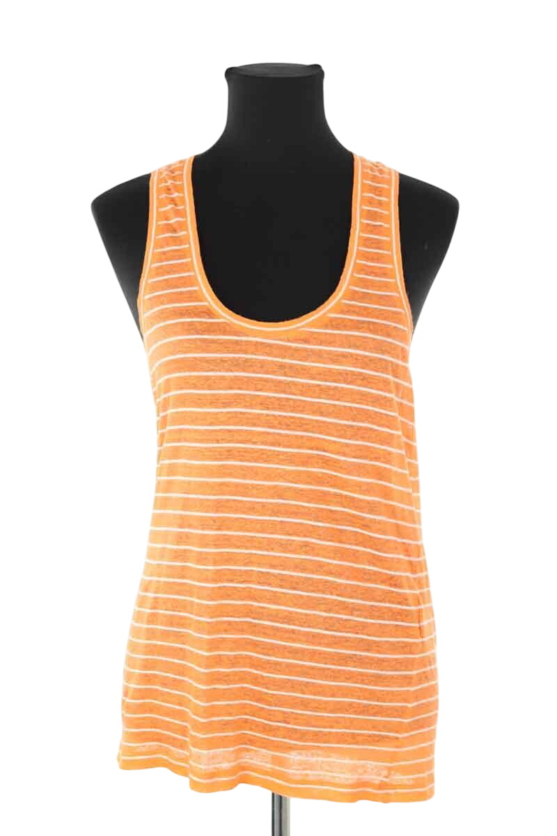 Sleeveless cotton top ISABEL MARANT ÉTOILE - SECONDE MAIN Orange