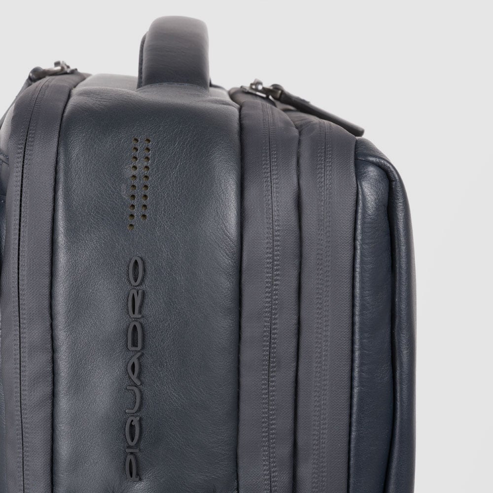 Leather backpack PIQUADRO Black