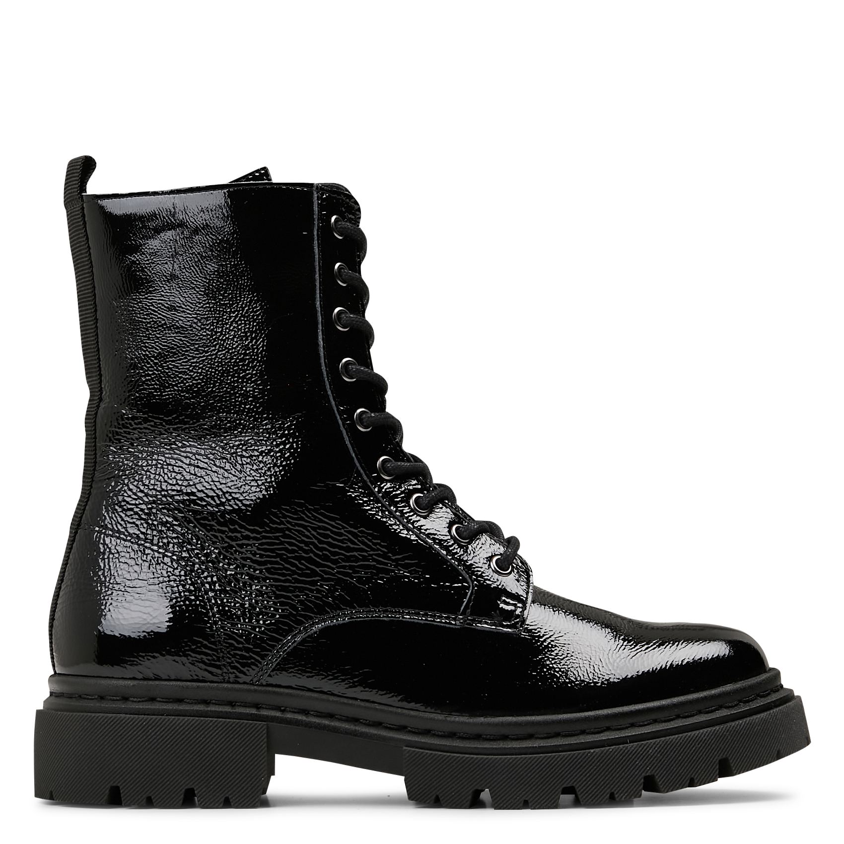 Bottines en cuir vernis ONE STEP Noir