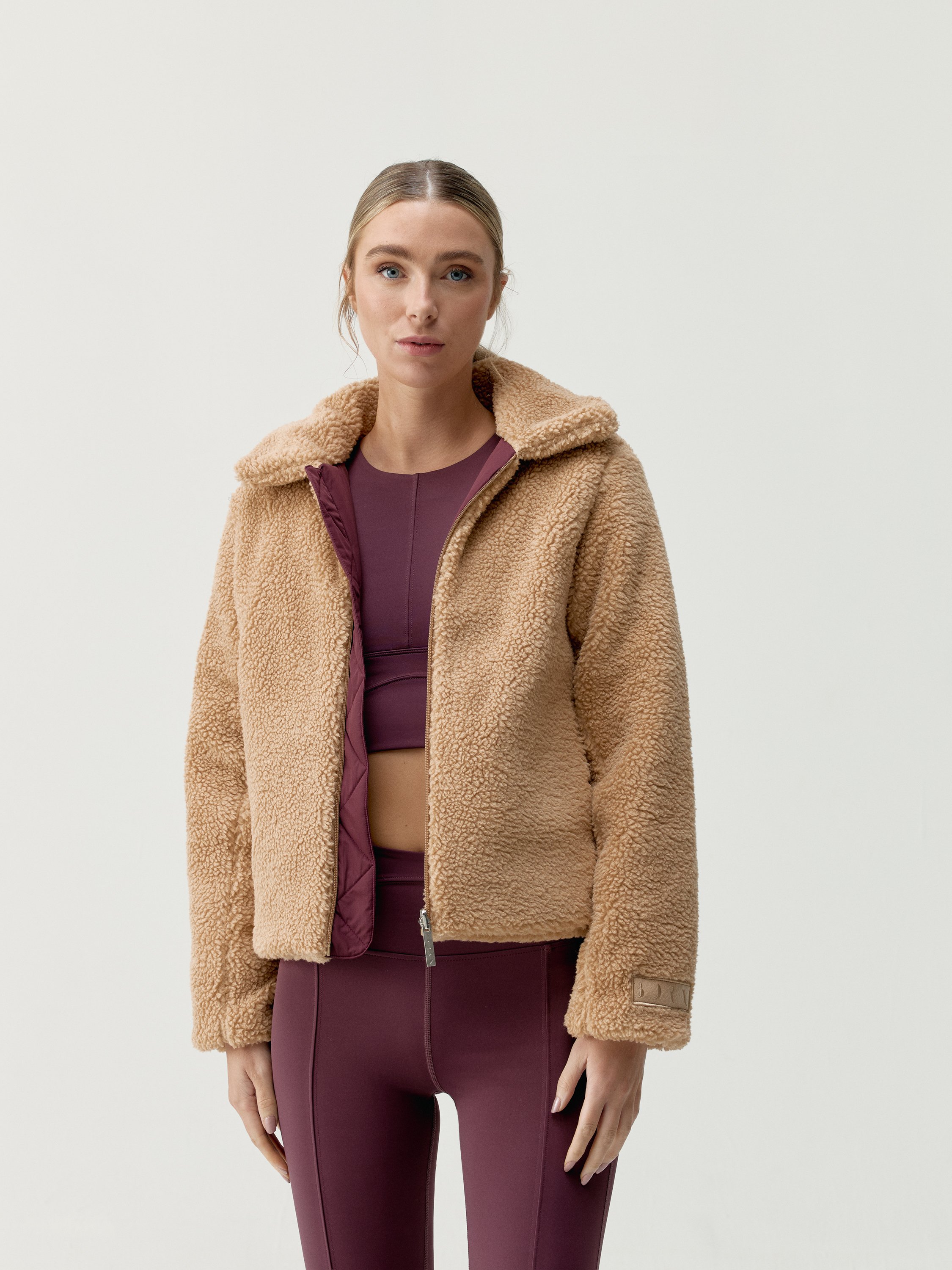 Quilted winter coat BORN LIVING YOGA Red