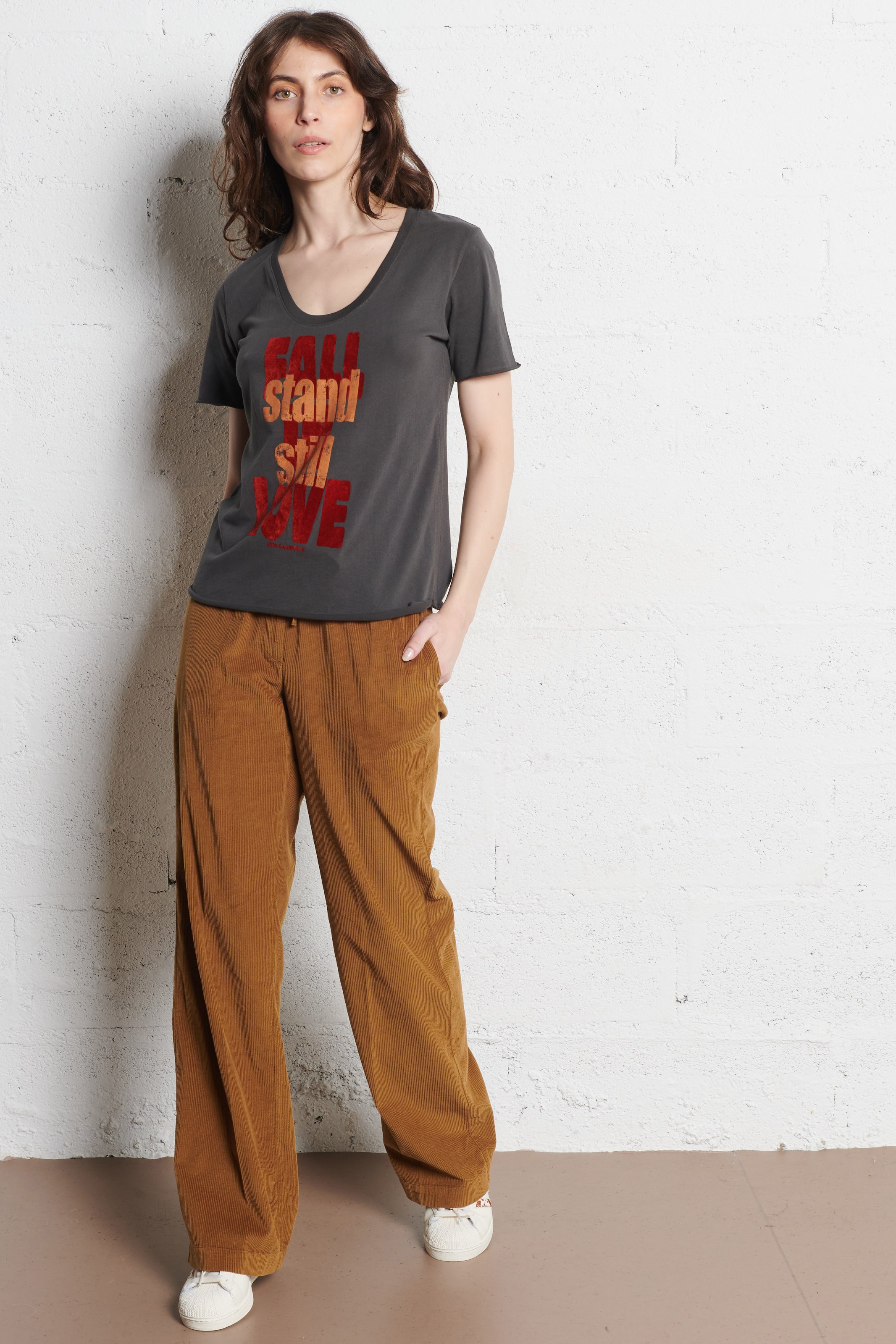 Baskets basses en cuir ADIDAS Blanc