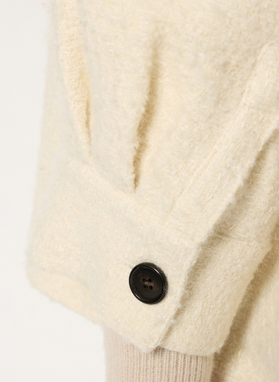 Rechte knoopjas in effen tweed GERARD DAREL Beige