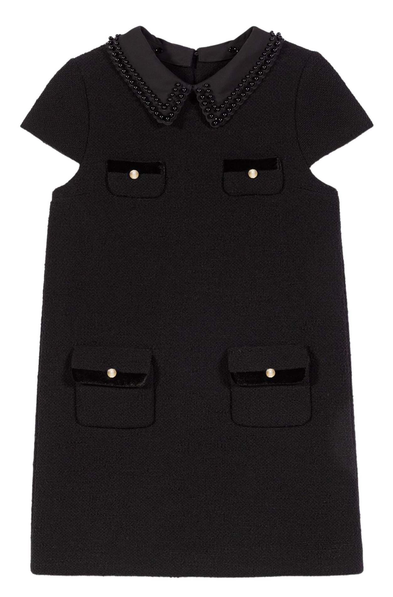 Robe courte col rond  MAJE Noir