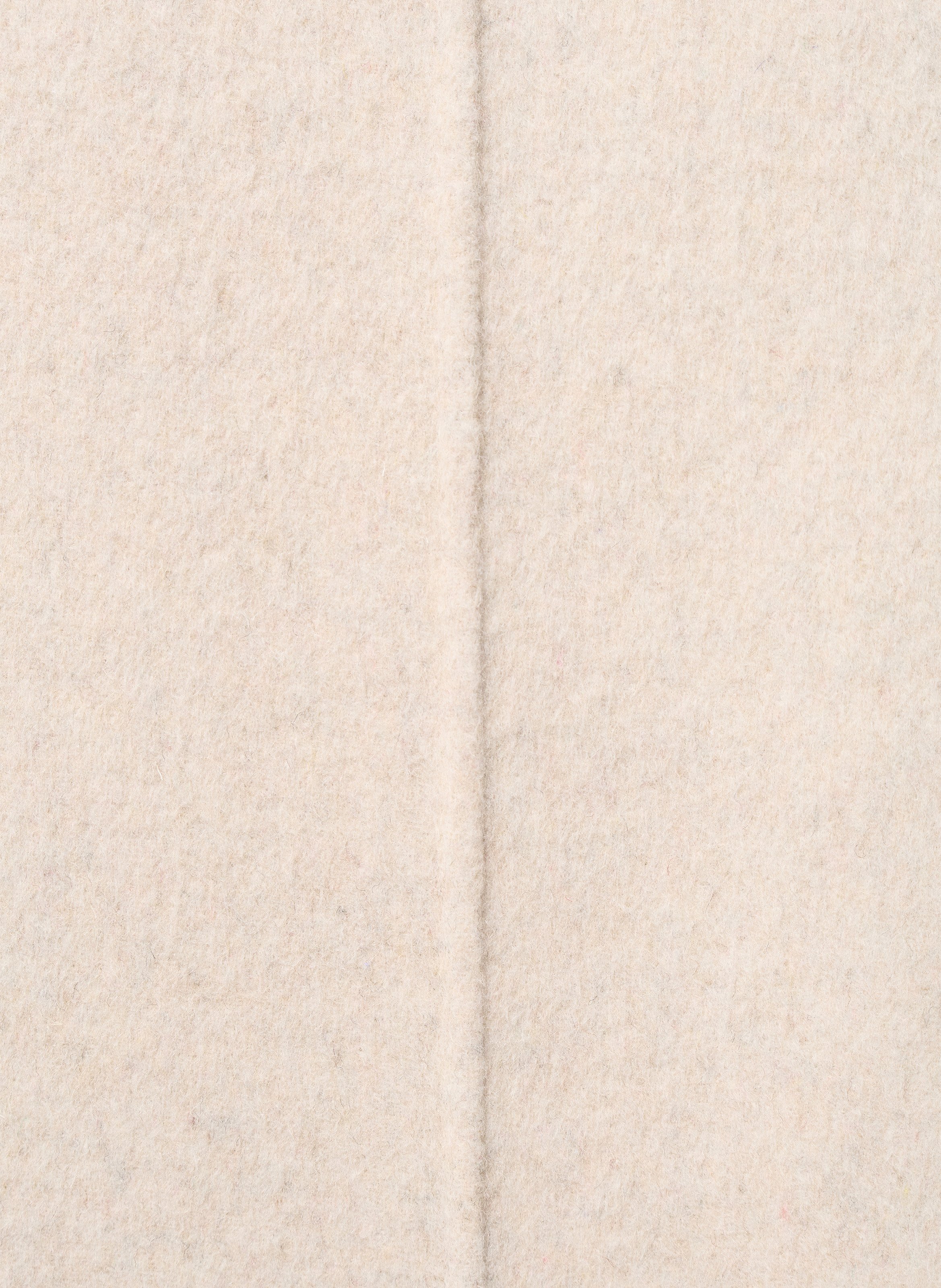 Manteau long en laine recyclée HUMILITY Blanc