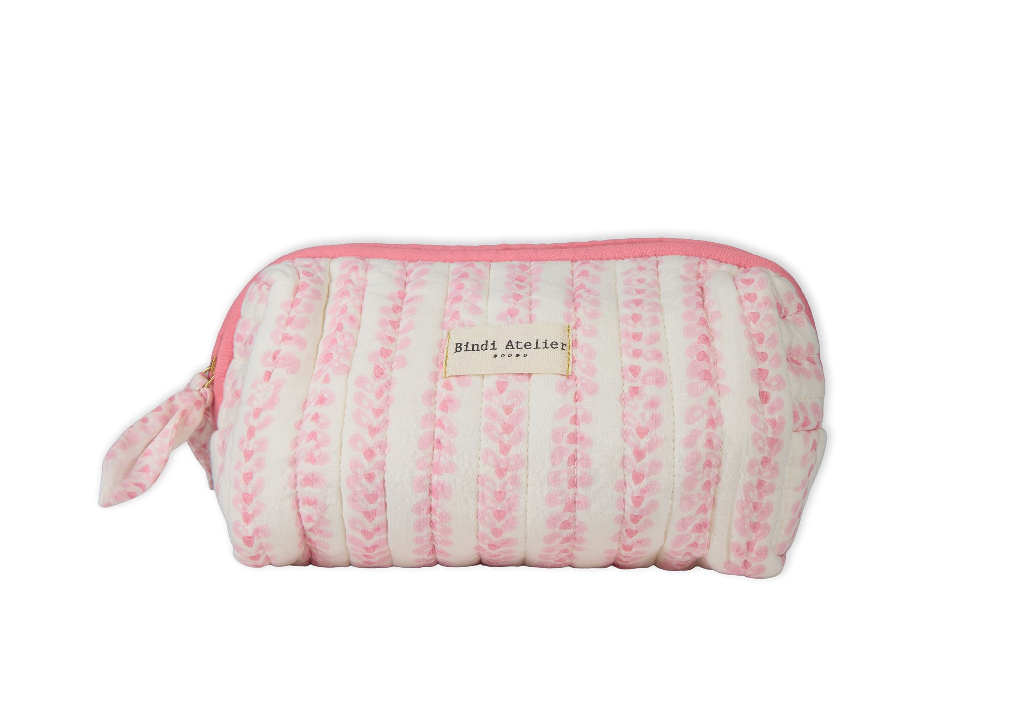 Printed Marti Makeup Pouch BINDI ATELIER Pink
