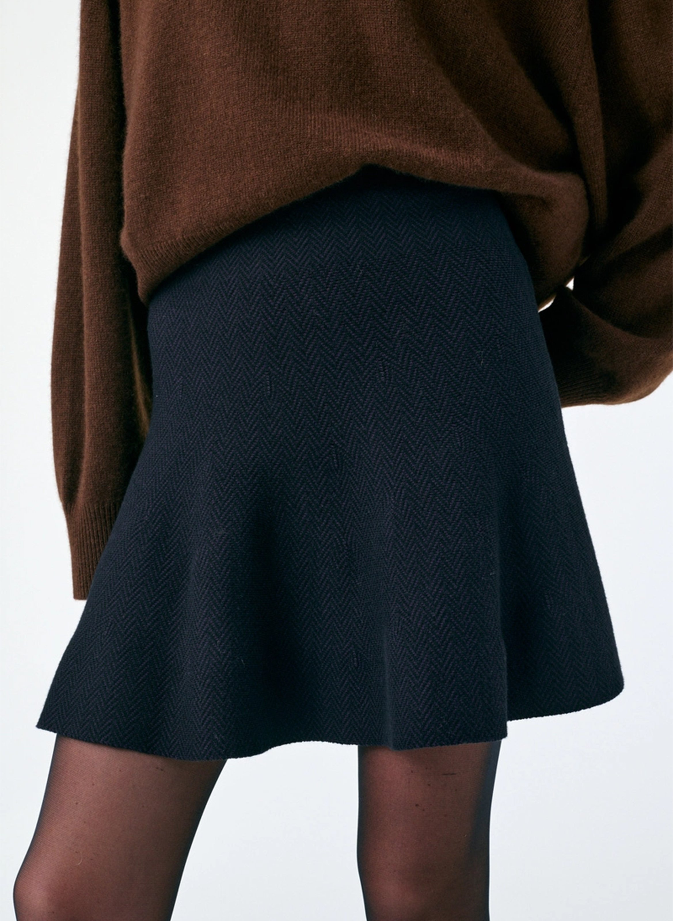 Jupe courte évasée VANESSA BRUNO Noir