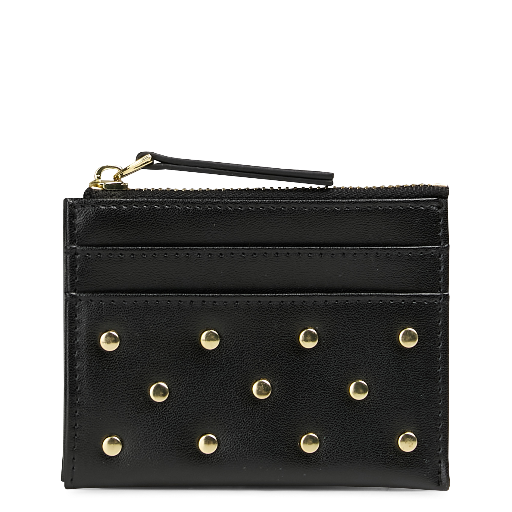 - 100% leather, - 6 cardholder slots, - 1 central compartment, - Size: L10 x H7 cm. SAISON 1865 Black