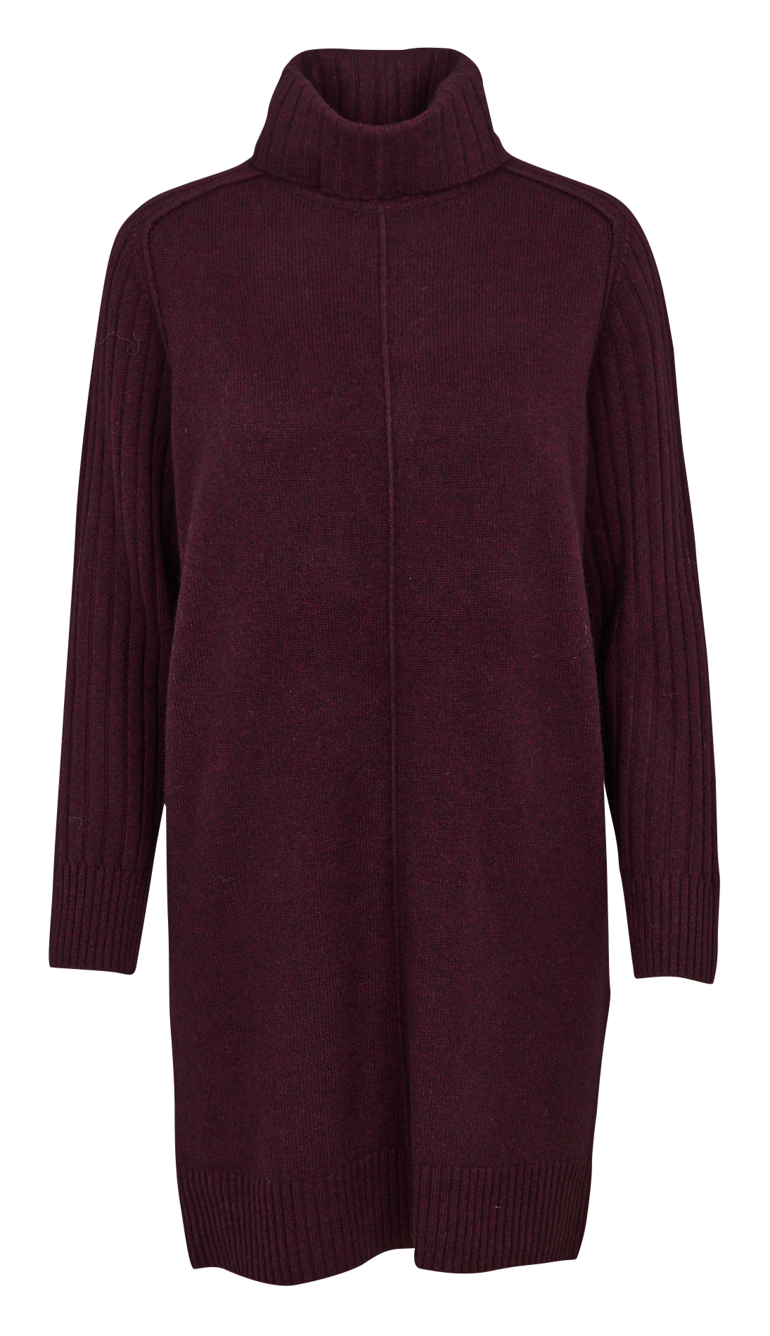 Short wool turtleneck dress MAISON 123 Purple