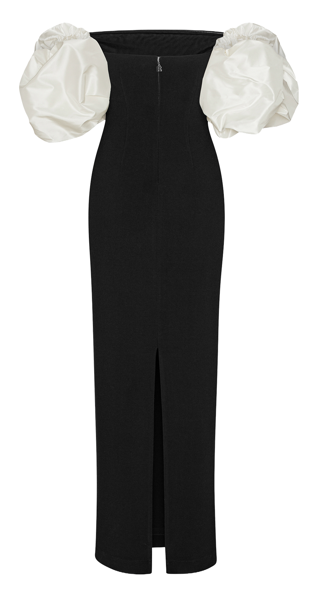 Long dress with puff sleeves ROTATE Black