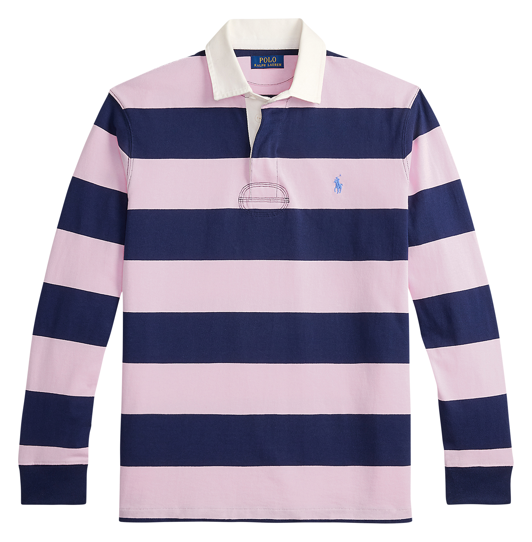 Striped classic-fit cotton polo POLO RALPH LAUREN Pink