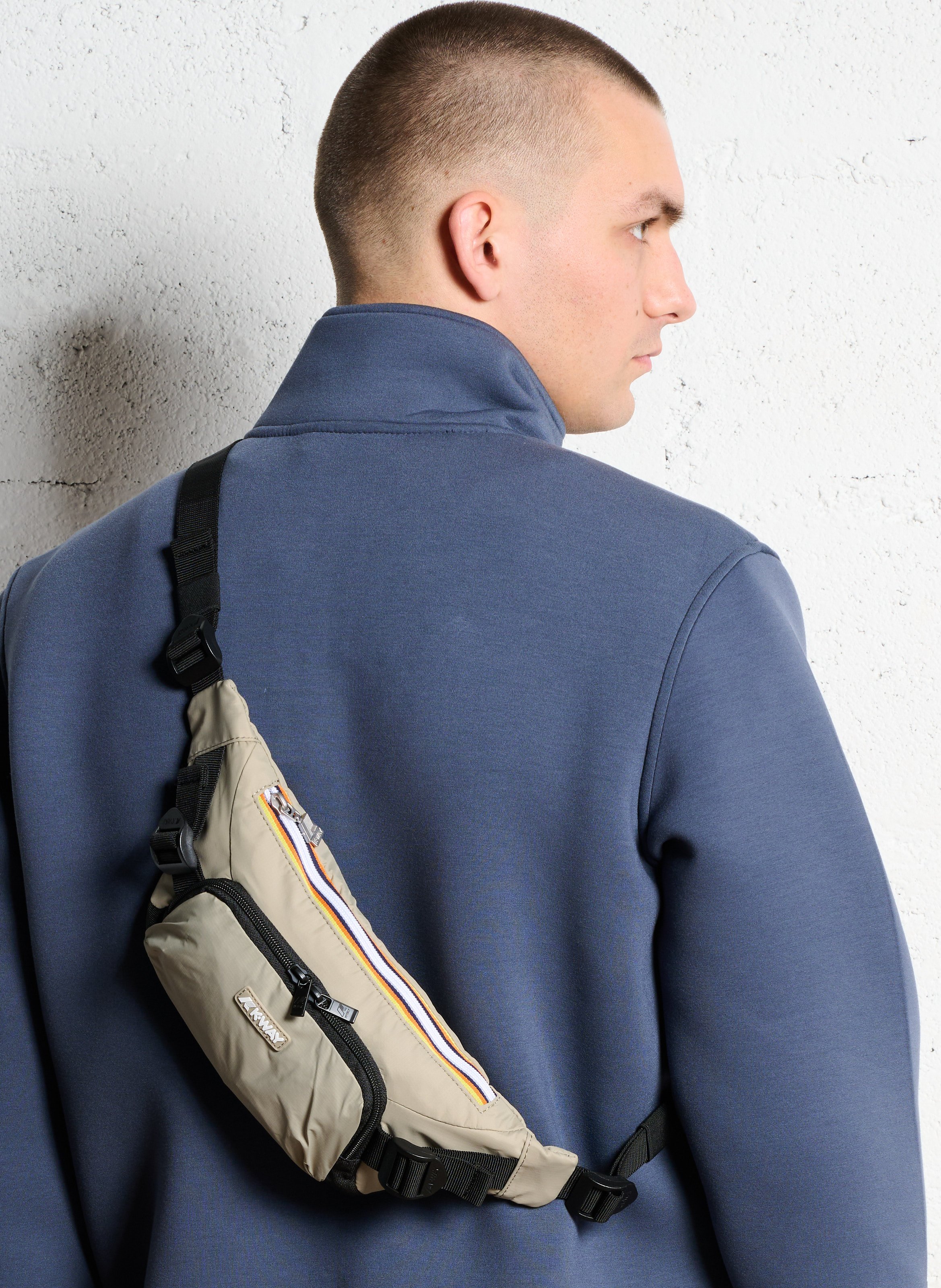 Sac banane en nylon imperméable K-WAY Vert