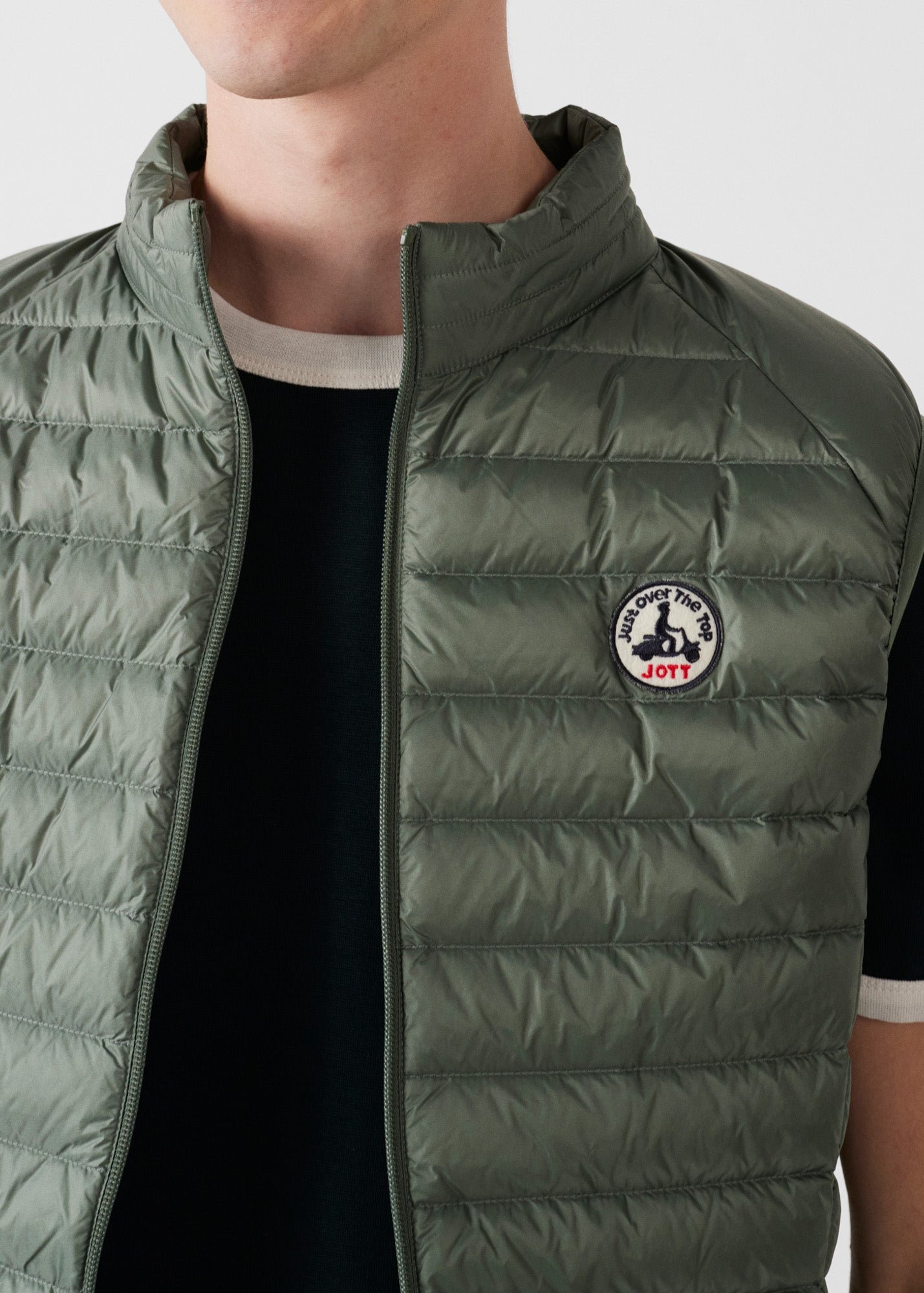 Sleeveless puffer jacket Tom JOTT Green