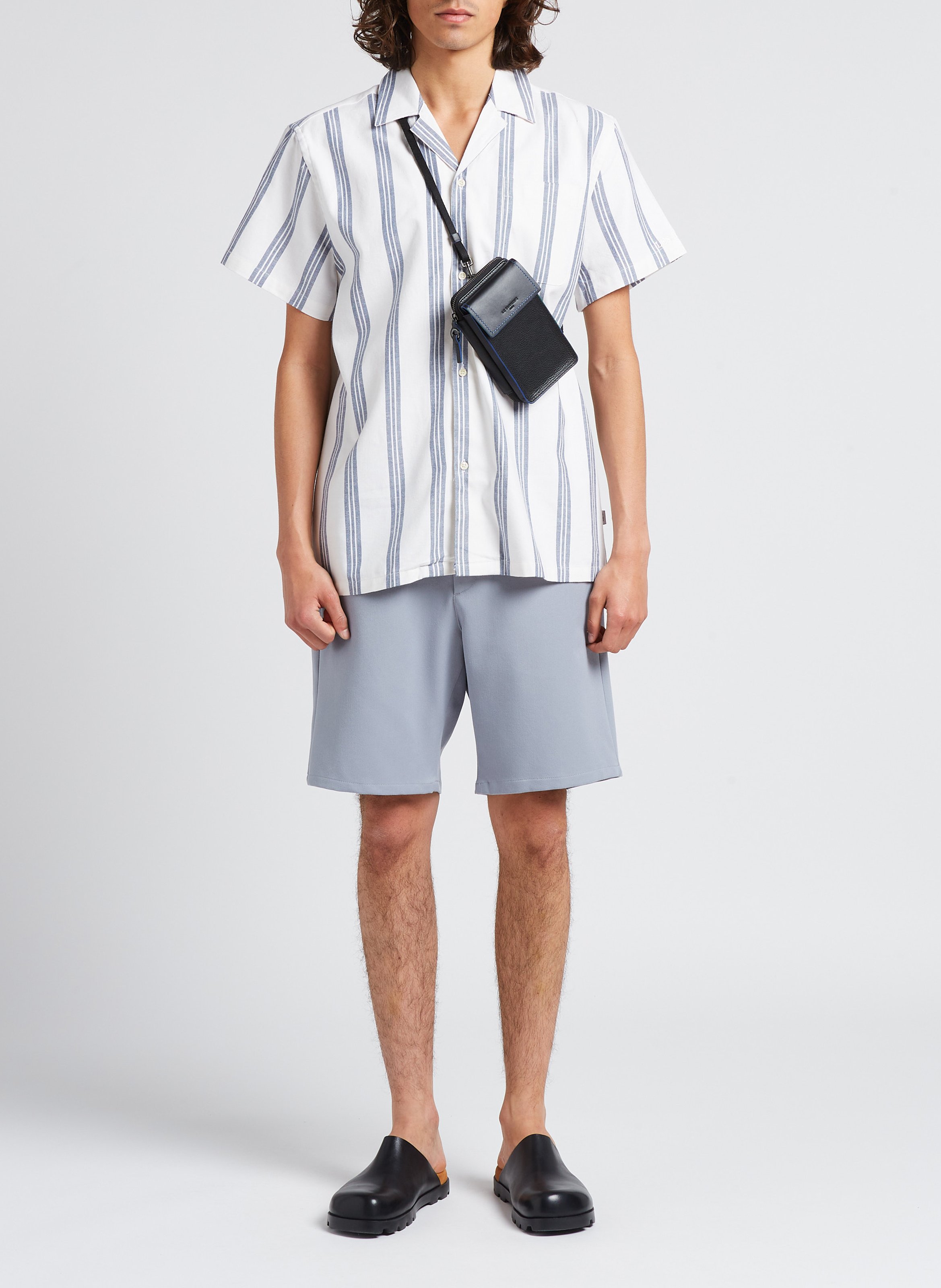 Weites Hemd mit Streifen aus Baumwolle LES DEUX Weiss