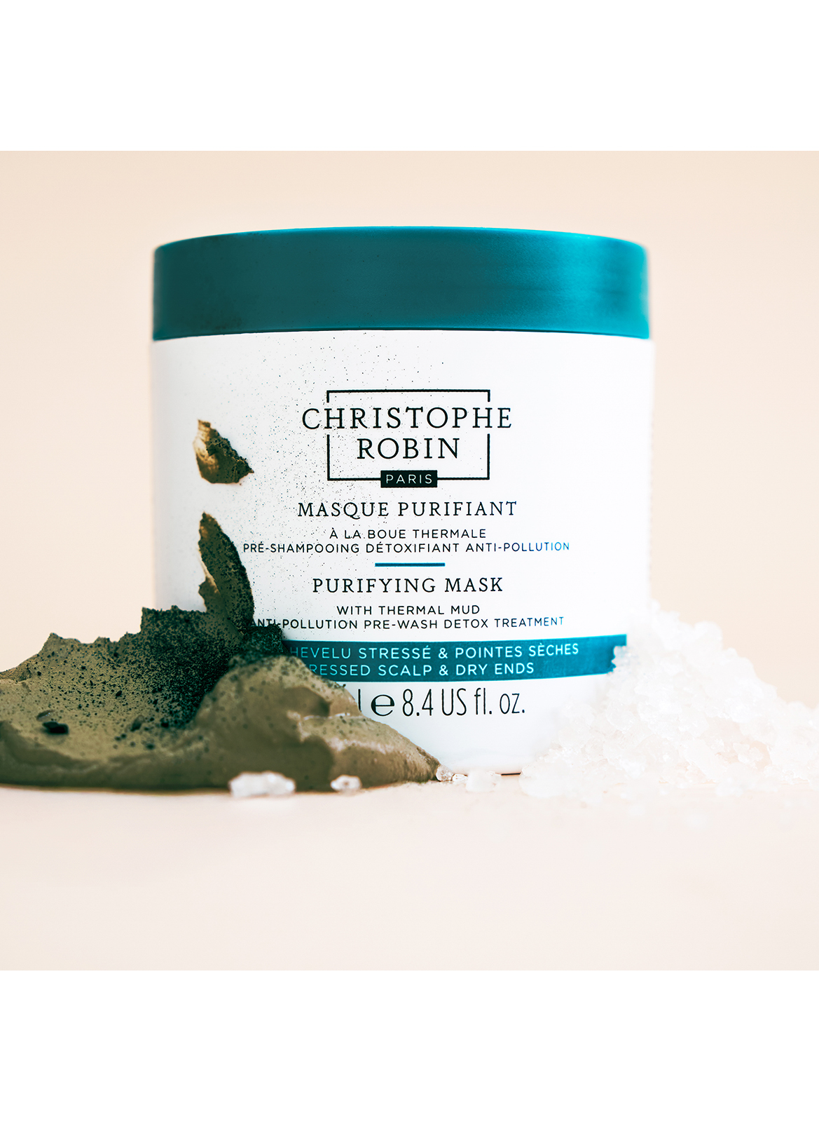 Masque purifiant à la boue thermale CHRISTOPHE ROBIN No color