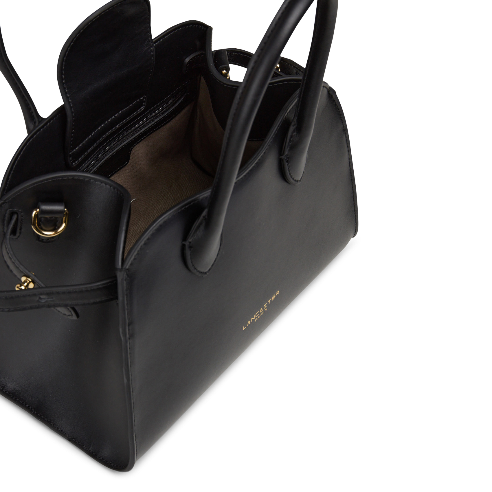 A-line leather skirt LANCASTER PARIS Black