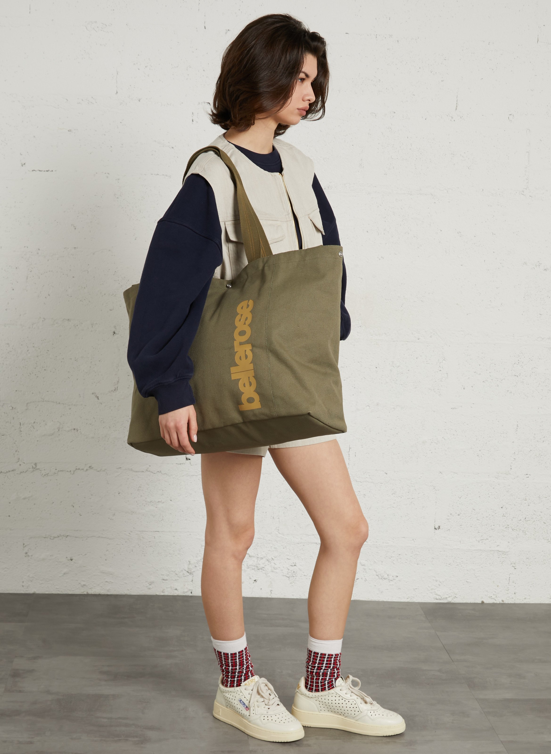 Cotton shopper BELLEROSE Green