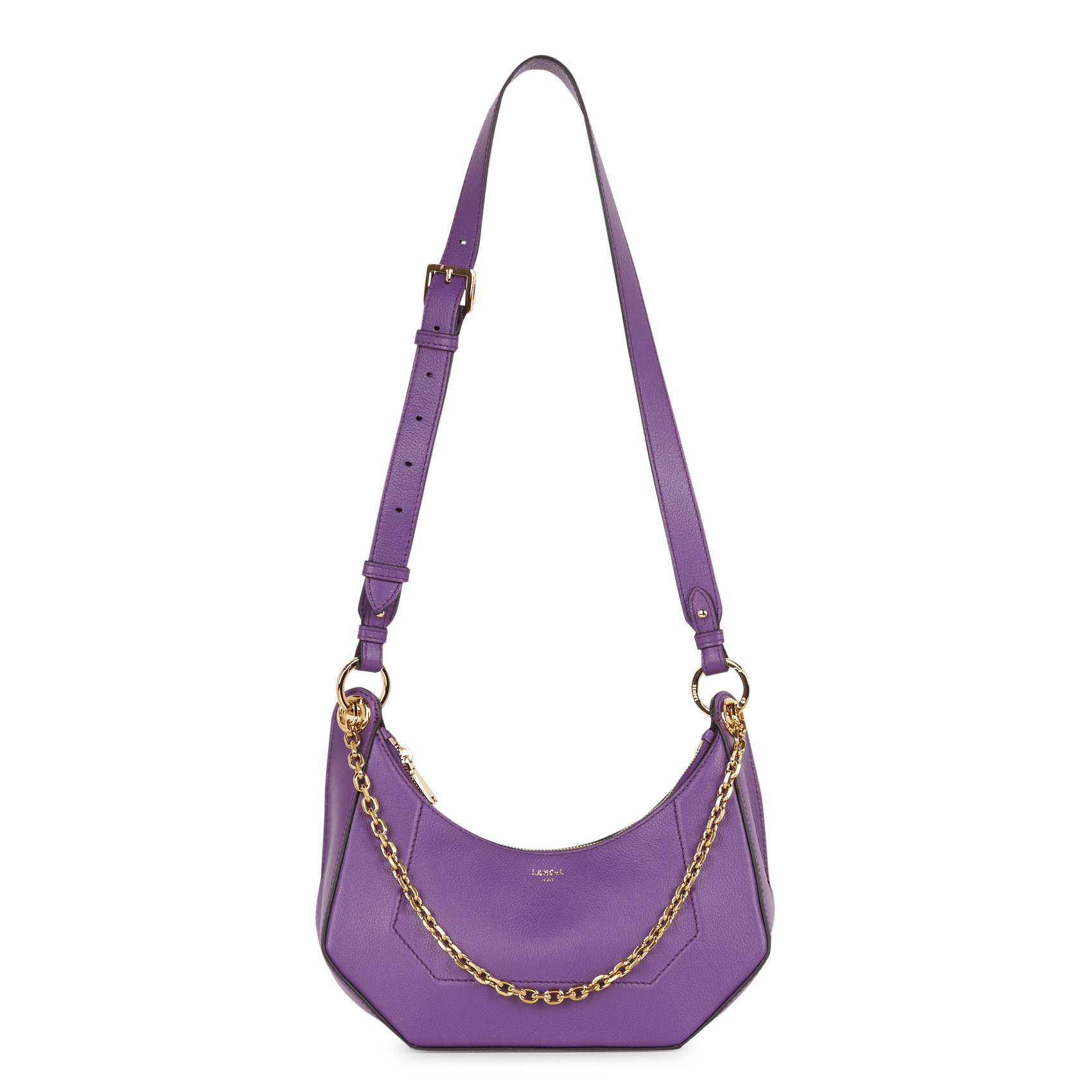Sac porté épaule en cuir LANCEL Violet