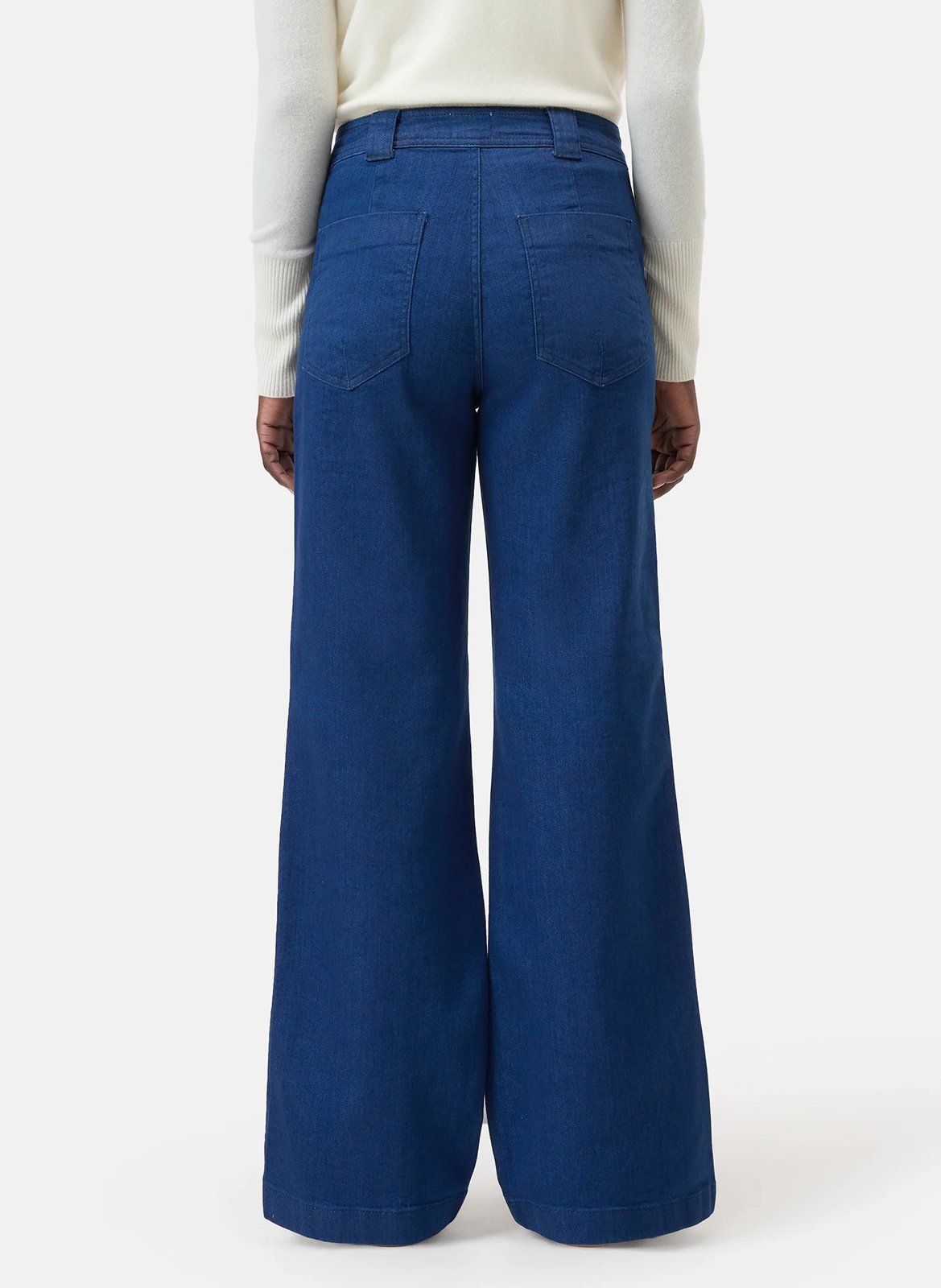 Jean large en coton mélangé CLOSED Bleu