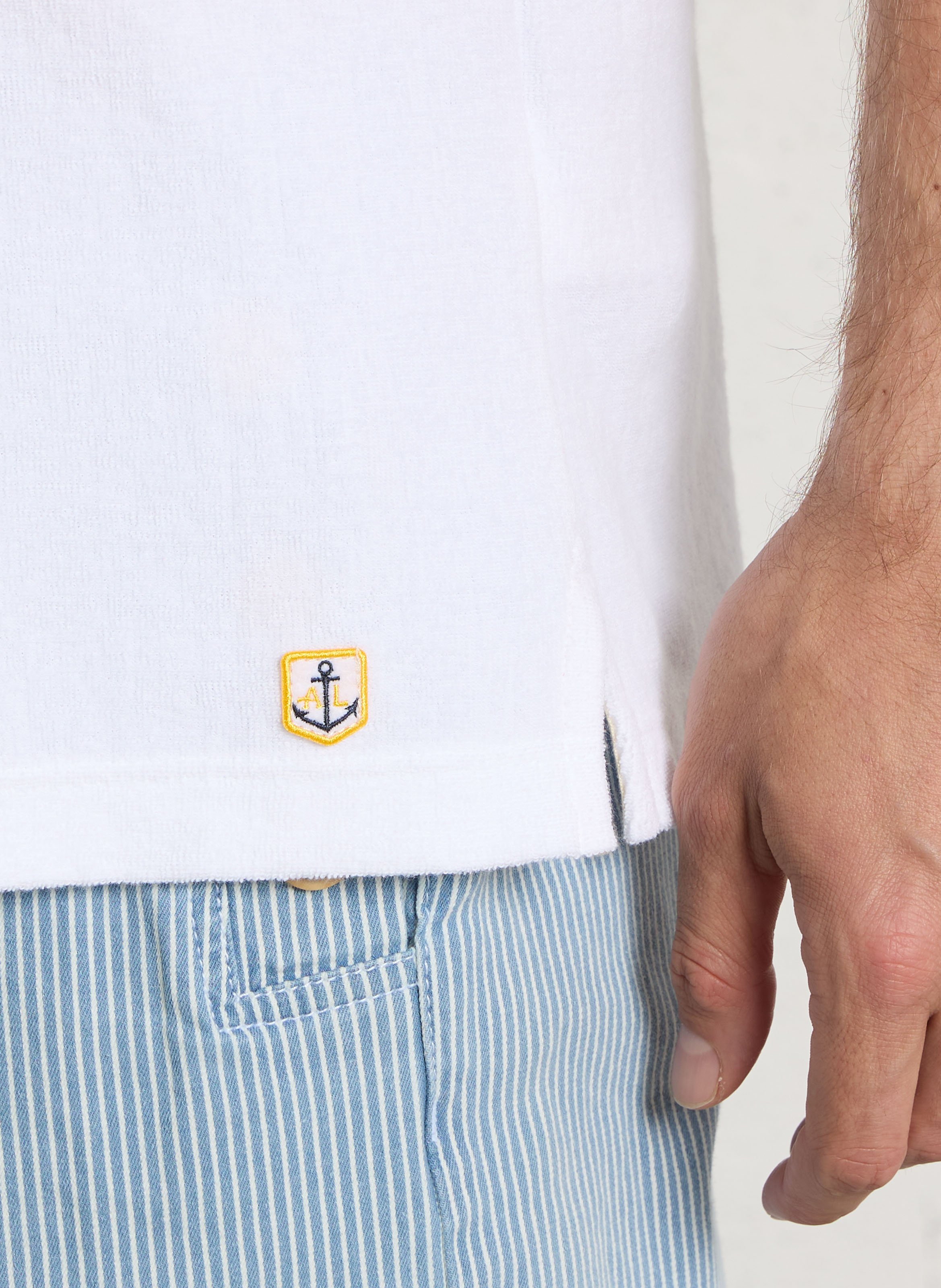 Bermuda droit en coton mélangé ARMOR LUX Bleu