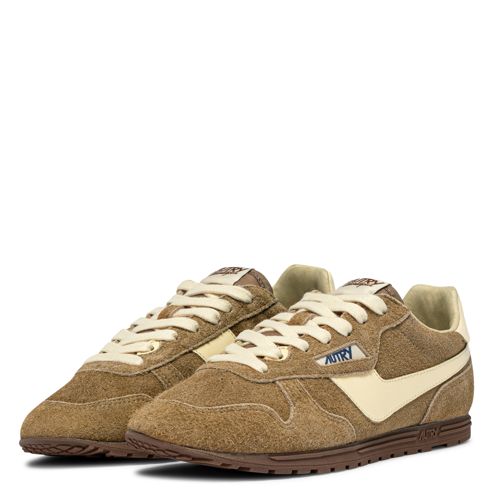 Baskets basses en cuir AUTRY Marron