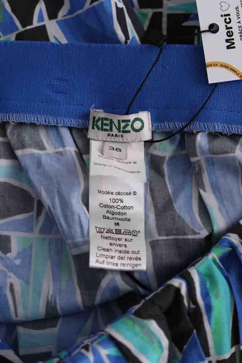 Mini skirt KENZO - SECONDE MAIN Blue