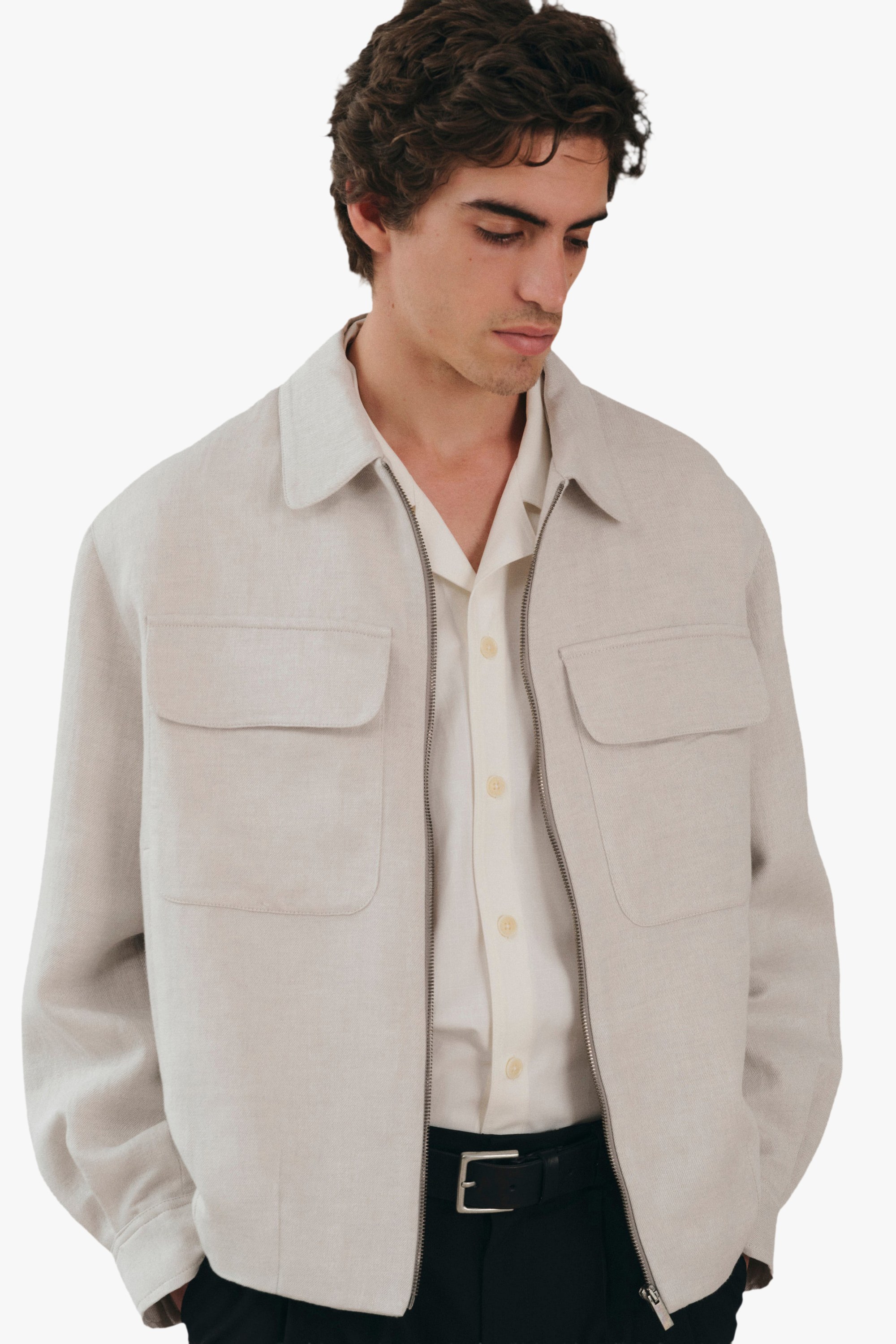 Kinsale oversized pockets jacket Noyoco Grey