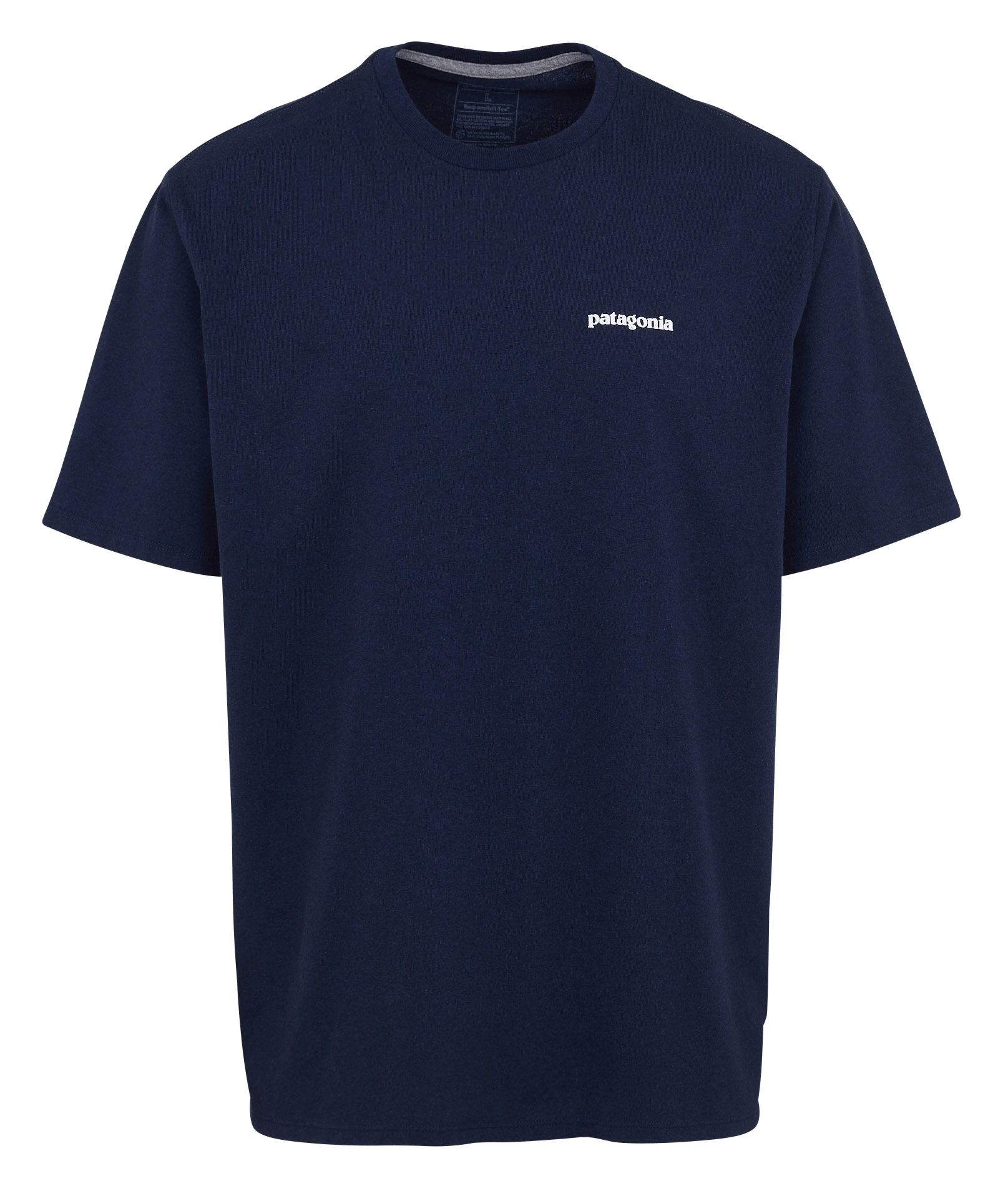 Tee-shirt col rond regular-fit sérigraphié en coton mélangé PATAGONIA Bleu
