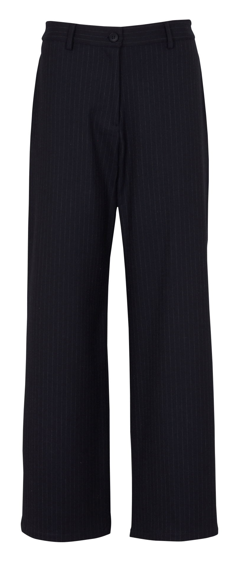 Pantalon à pinces droit large rayé THE NEW SOCIETY Noir