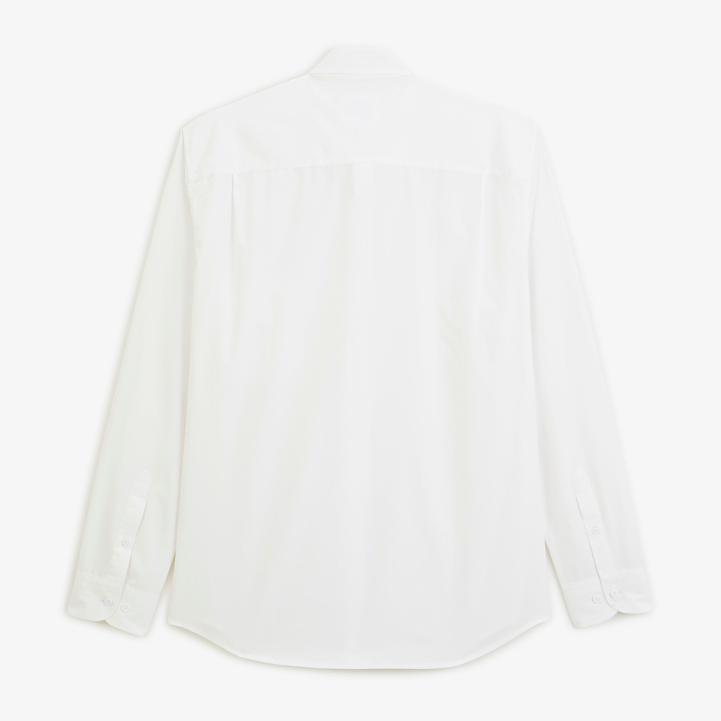 White cotton poplin long-sleeve shirt SERGE BLANCO White