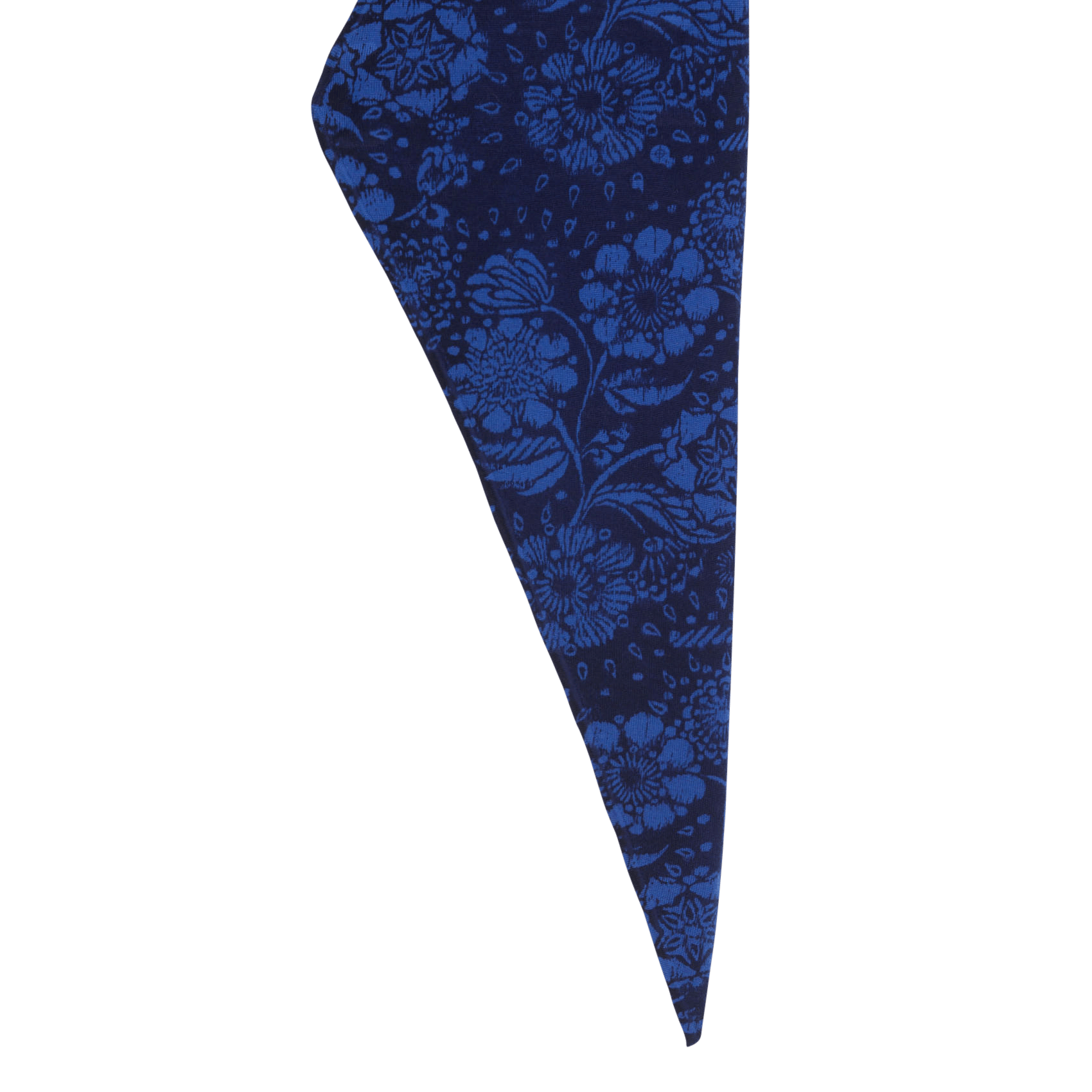 Dreieckiger Wollschal LA FEE MARABOUTEE Blau
