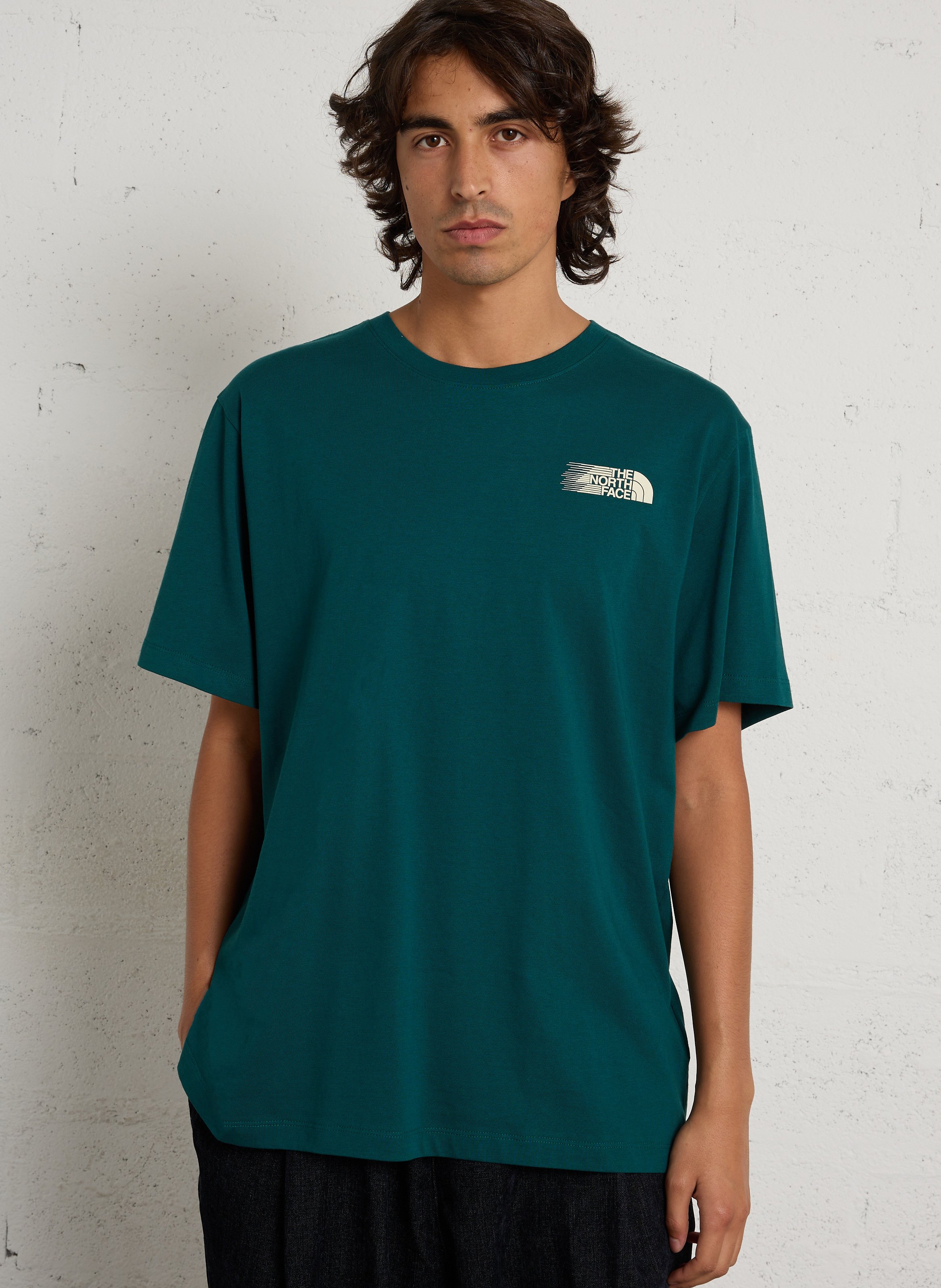 Tee-shirt droit col rond en coton THE NORTH FACE
