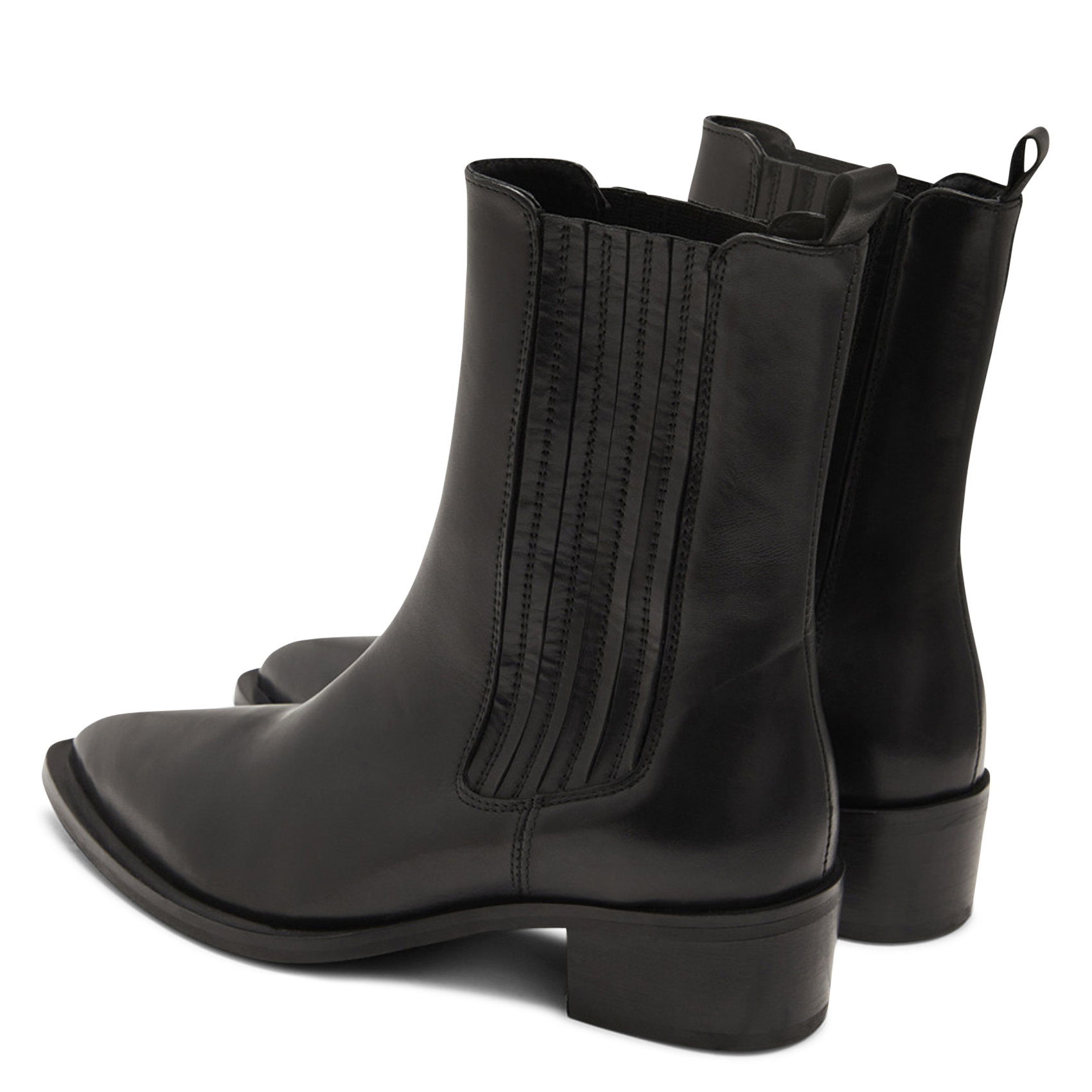 Leather mid-calf boots PAVEMENT Black
