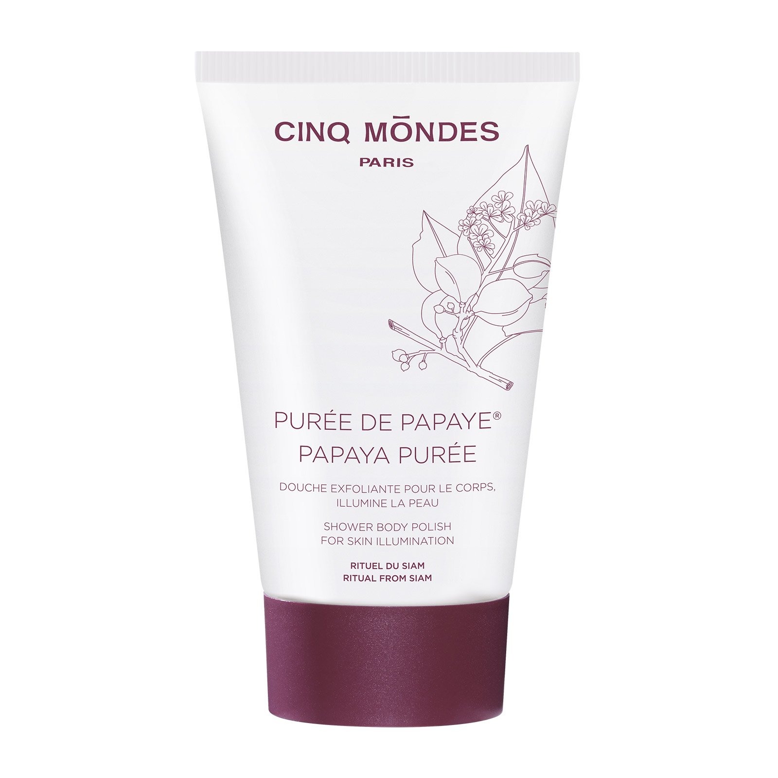 Papaya Purée Bodyscrub CINQ MONDES No color