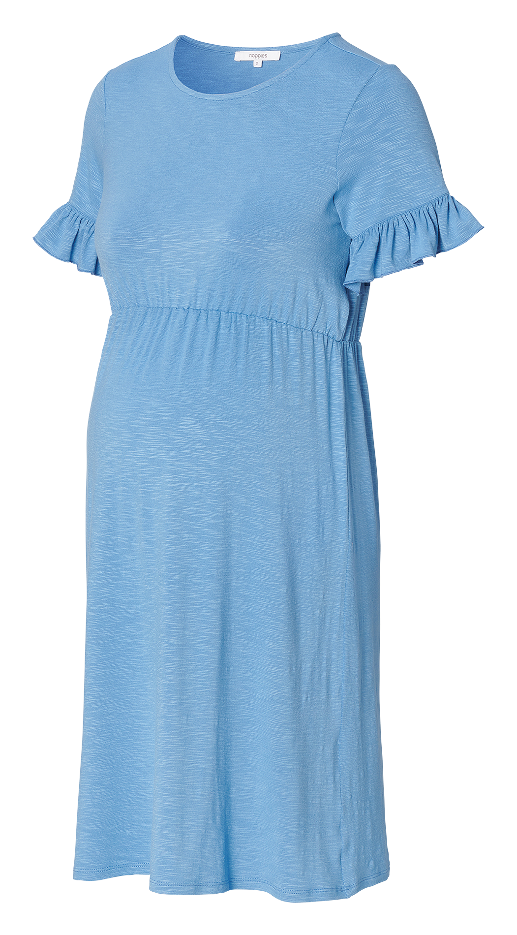 Korte jurk van viscose met stretch NOPPIES Blauw