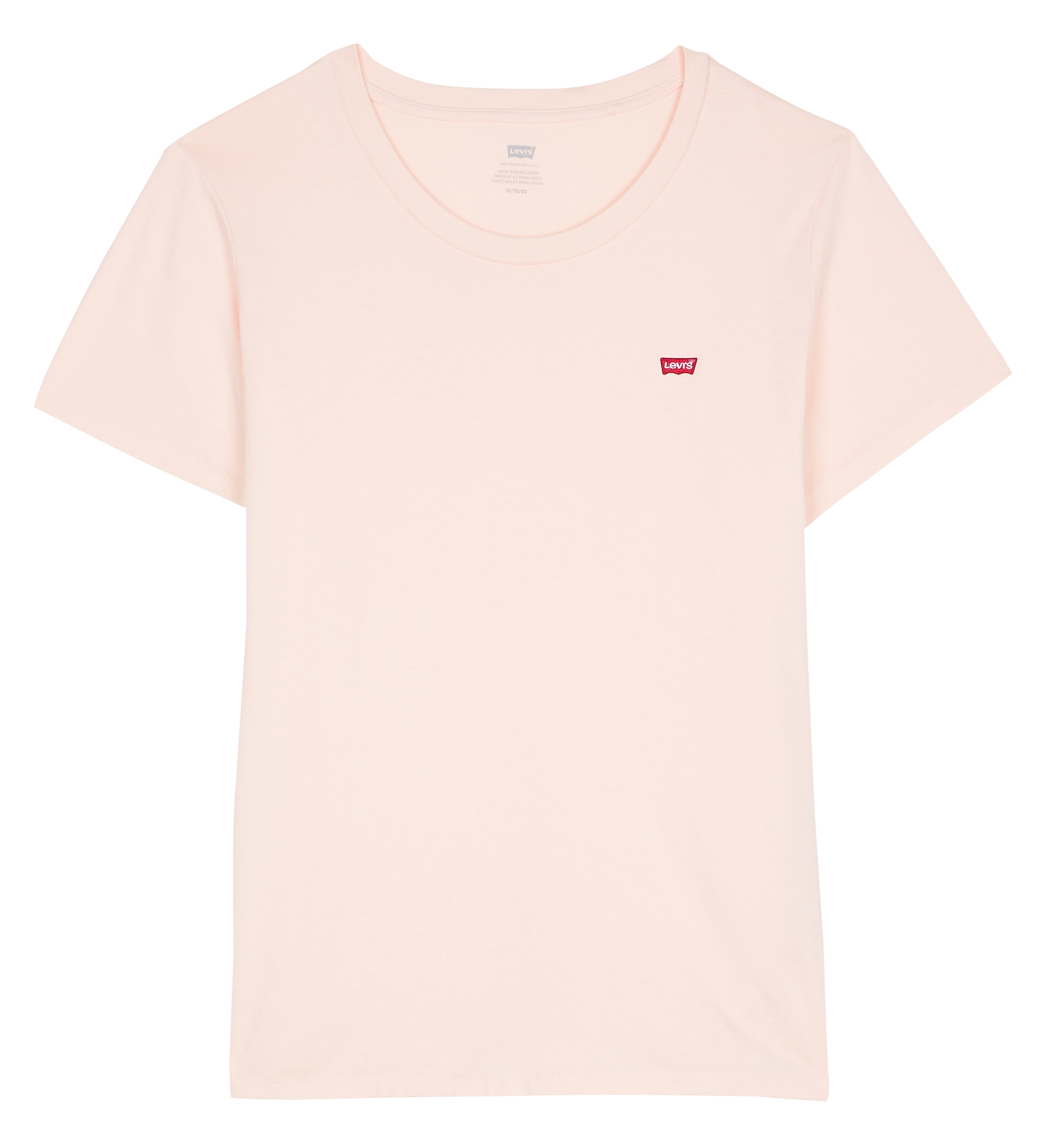 Tee-shirt col rond en coton LEVI'S Rouge