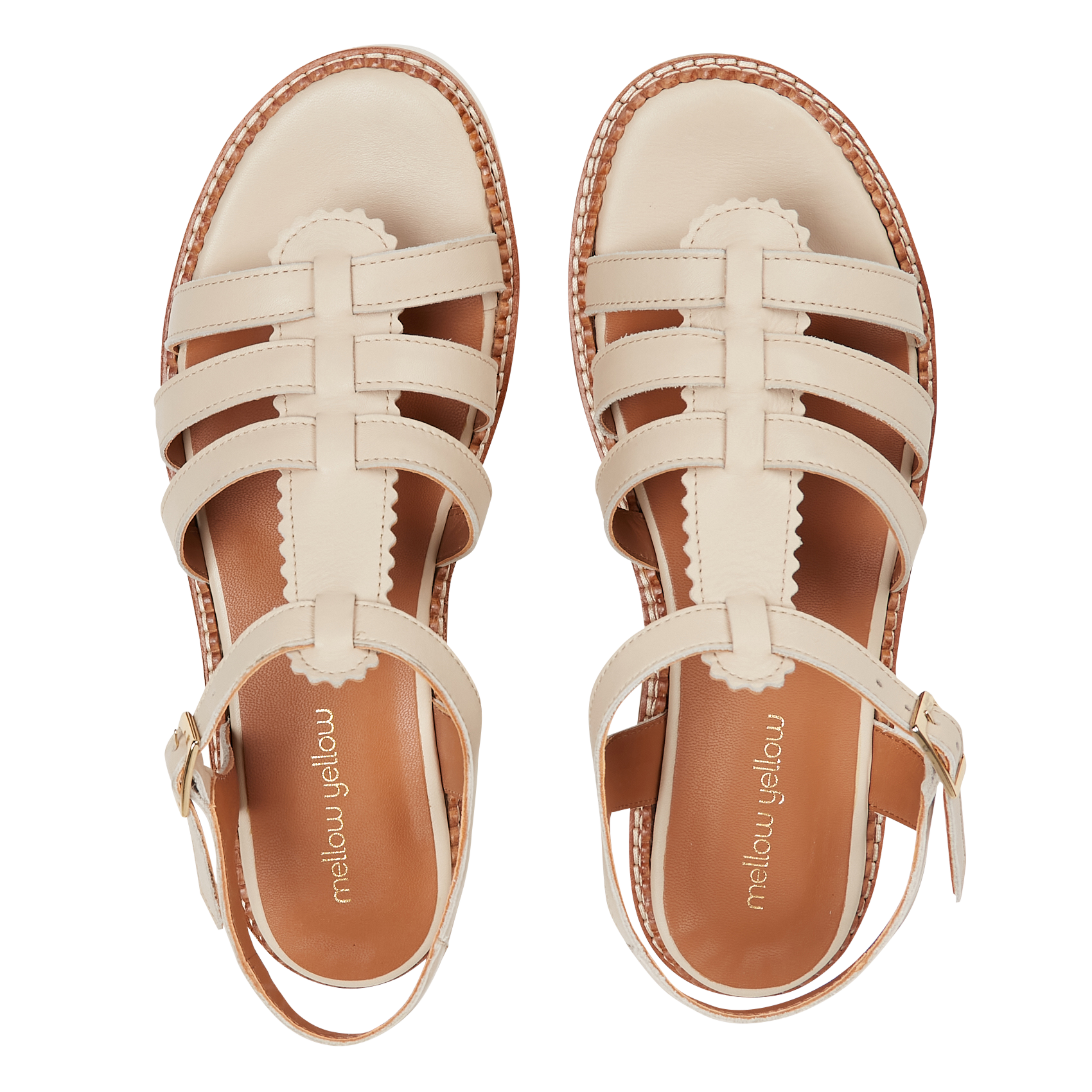 Ledersandalen MELLOW YELLOW Weiss