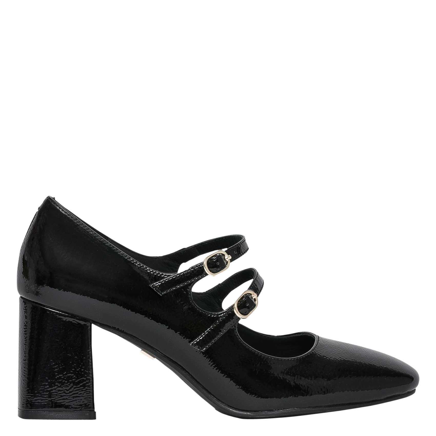 Riemchenpumps aus Leder BOCAGE Schwarz