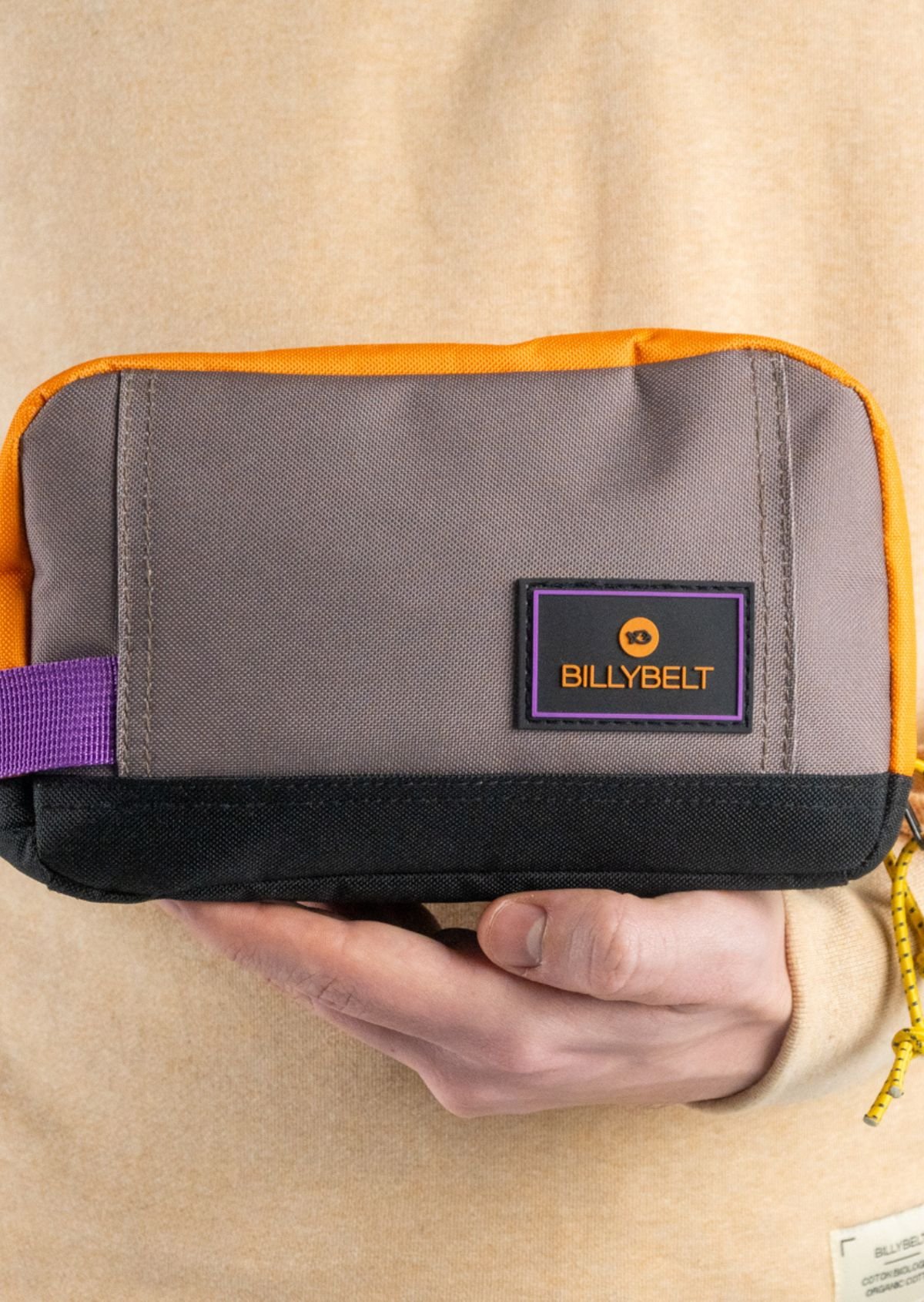 Recycled polyester toiletry bag BILLYBELT Orange