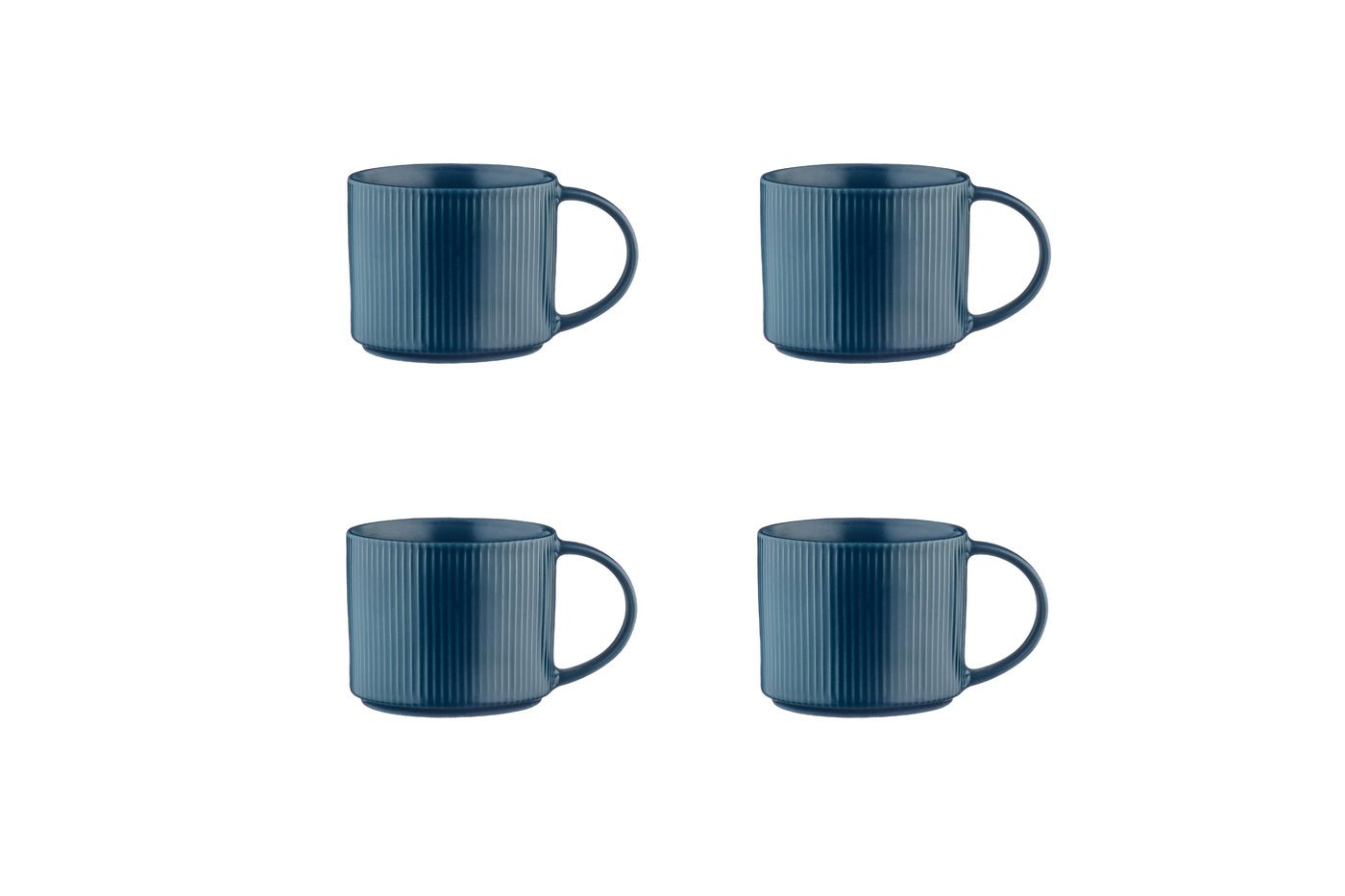 Stoneware Mug 50cl - 4 pieces BJORN Blue