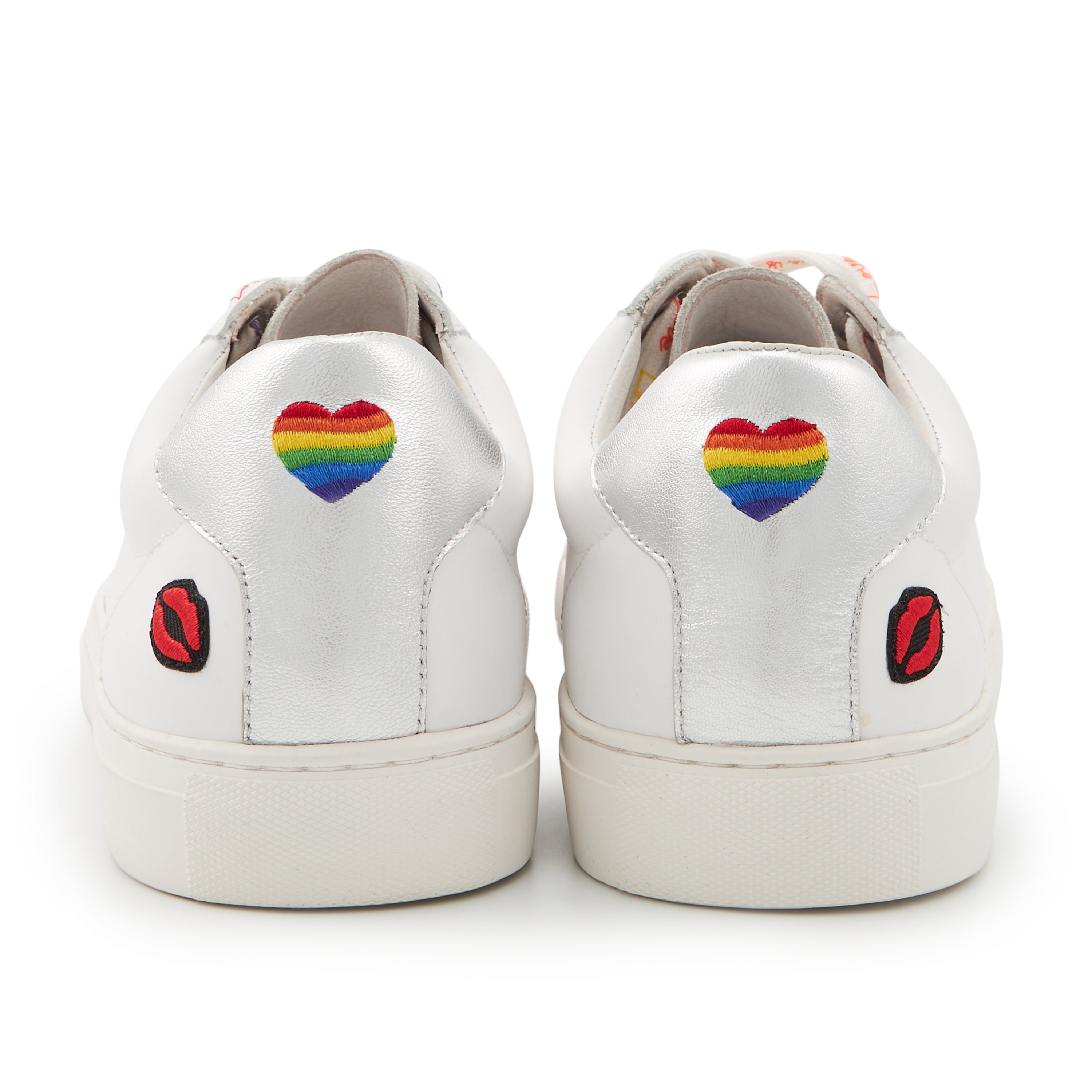 Leather sneakers BONS BAISERS PARIS White