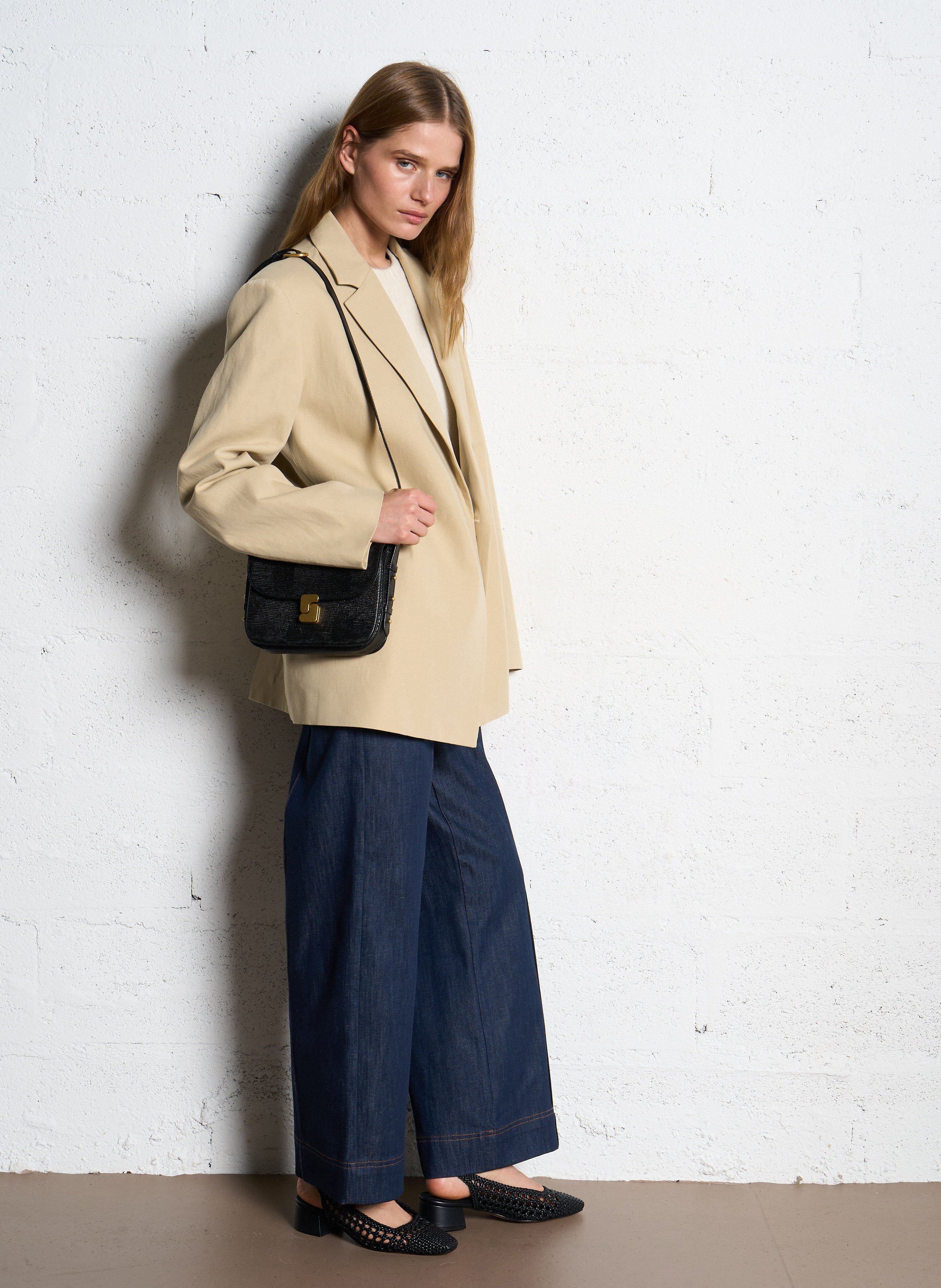 Leather shoulder bag Noir Soeur - Women SEM1303BELLIMIN