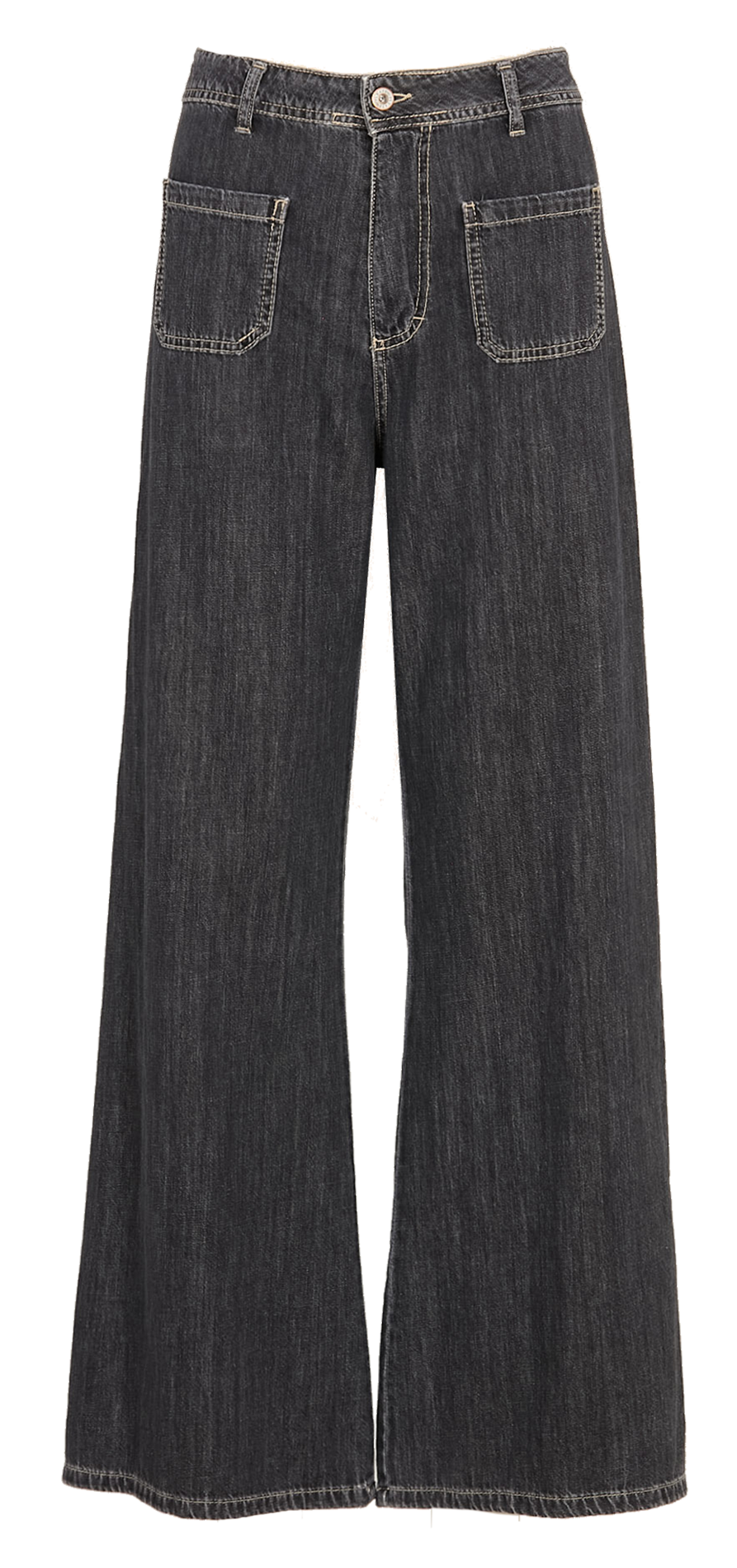 Free And Fresh Tensel Palazzo Pants Denim Tone - No Stretch For A Structured Flattering Fit