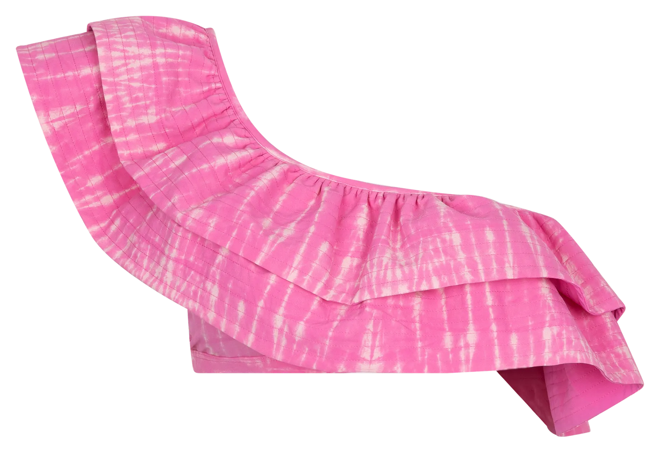 Haut de bikini imprimé en fibres recyclées mélangées LOVE STORIES Rose