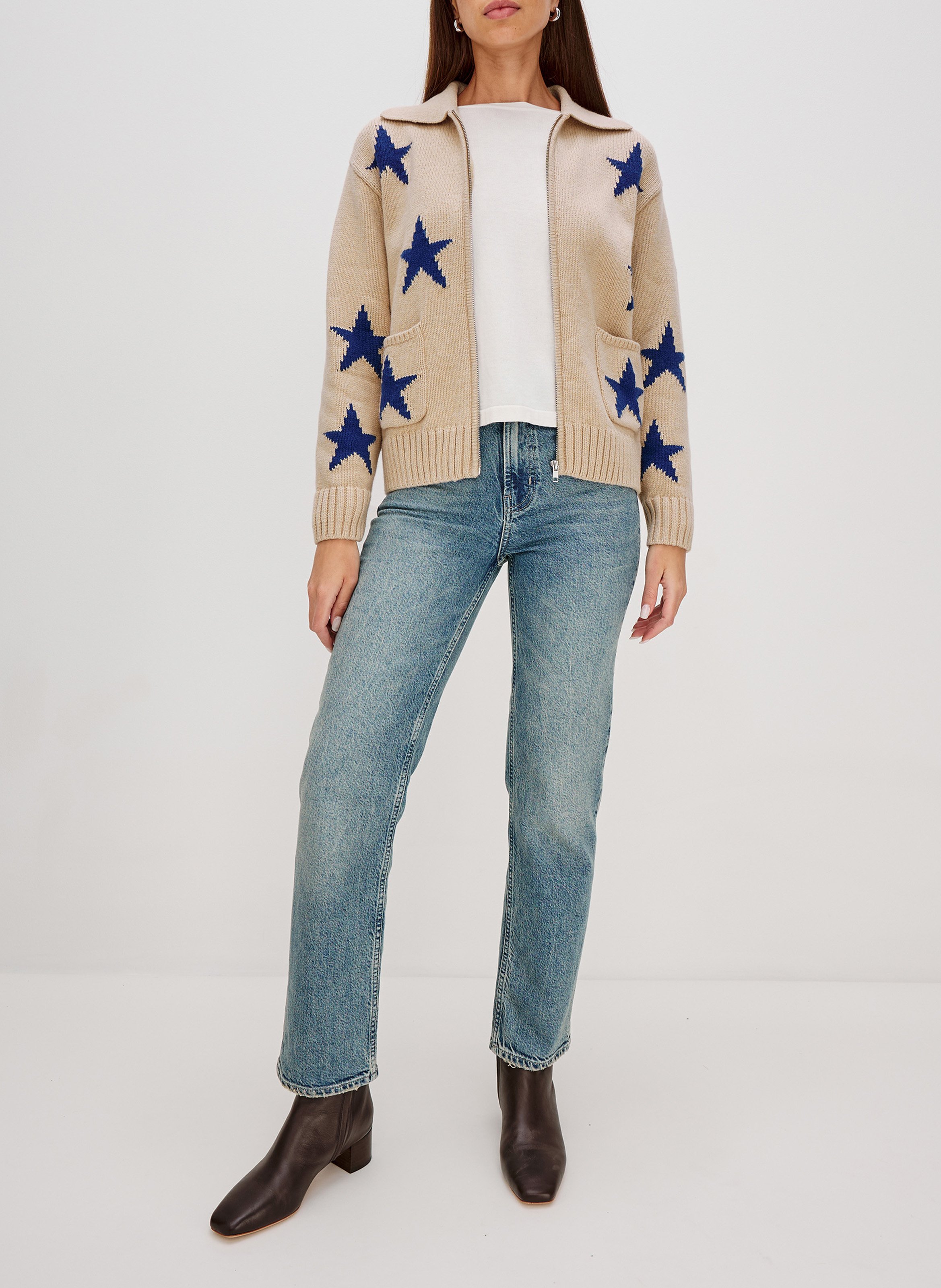 Gilet droit col classique RAILS Multicolore