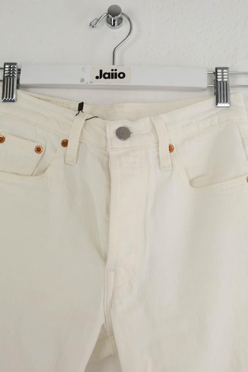 Cotton skinny jeans LEVI'S - Seconde main White