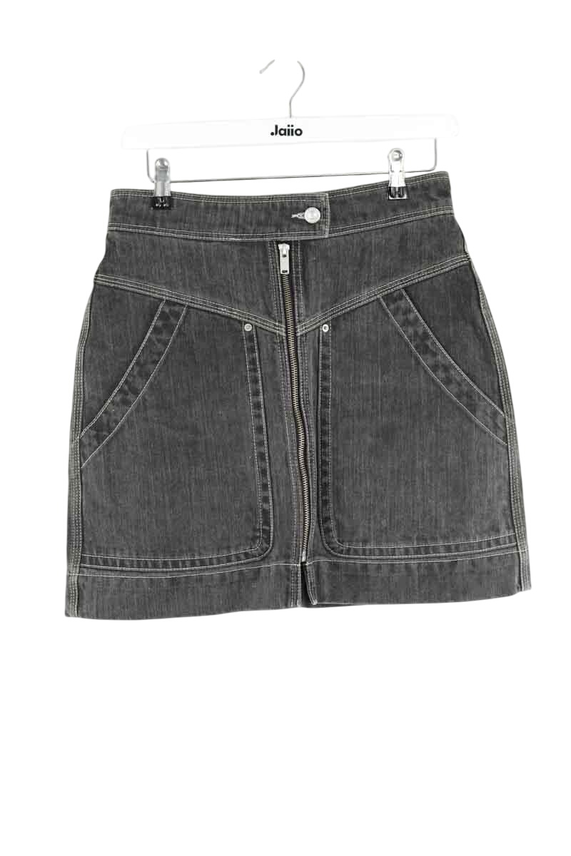 Cotton mini skirt ISABEL MARANT ÉTOILE - SECONDE MAIN Grey