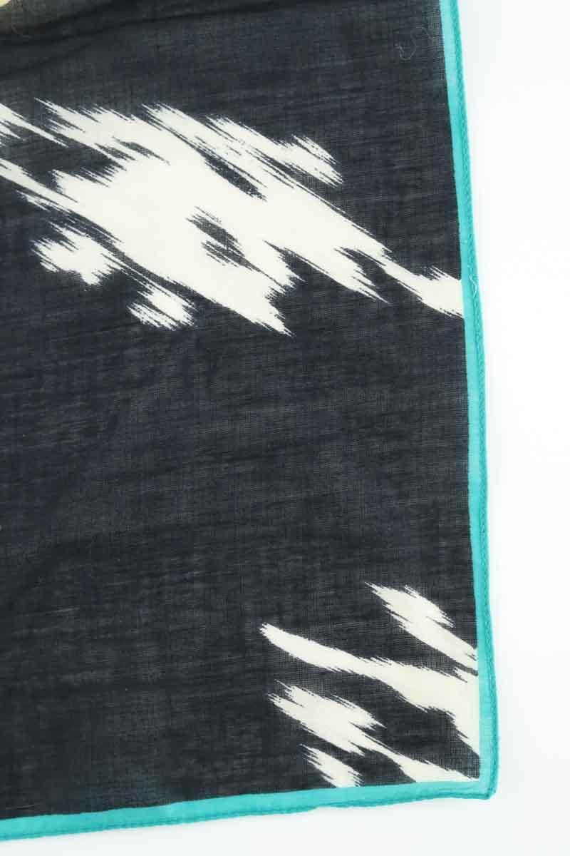 Cotton square scarf KENZO - SECONDE MAIN Black